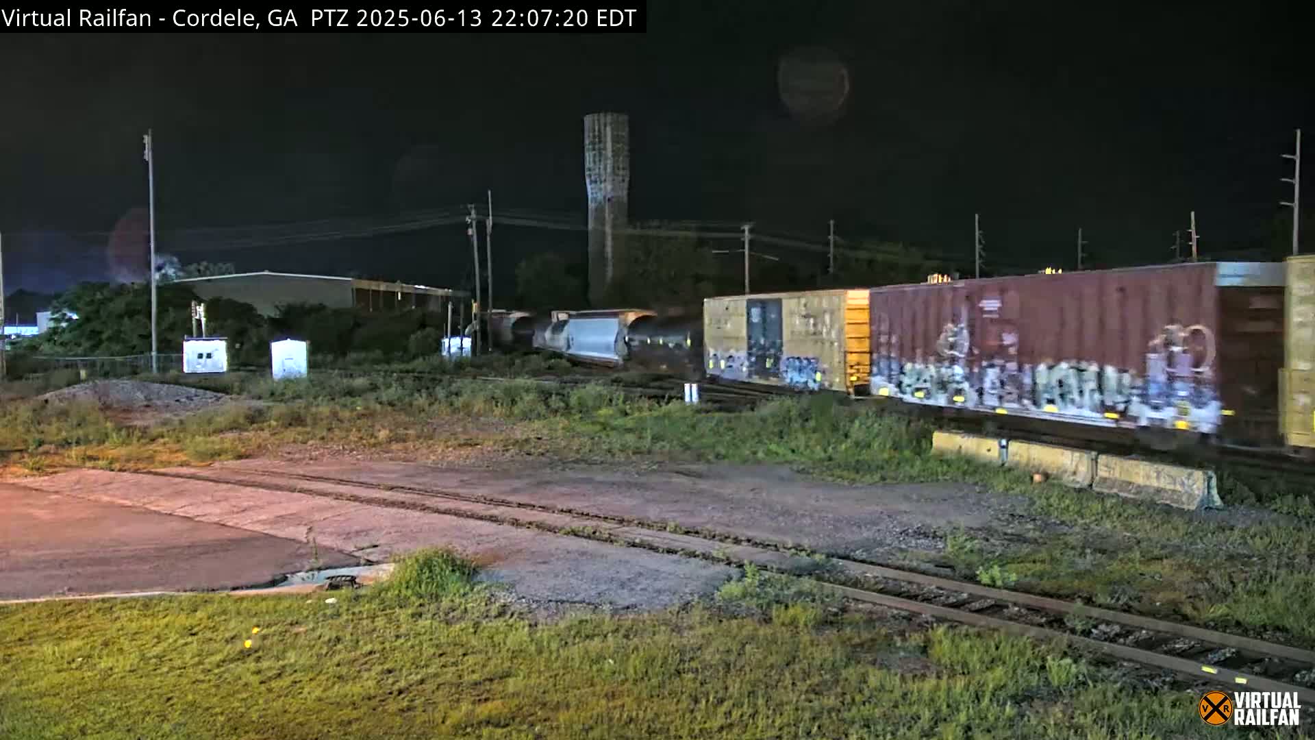 Cordele Railway Park &  CSX/NS&NOG Trains Junction Live Cam - Cordele, Crisp, Georgia, USA | Virtual Railfan  LIVE ! 2025-03-09 23:19