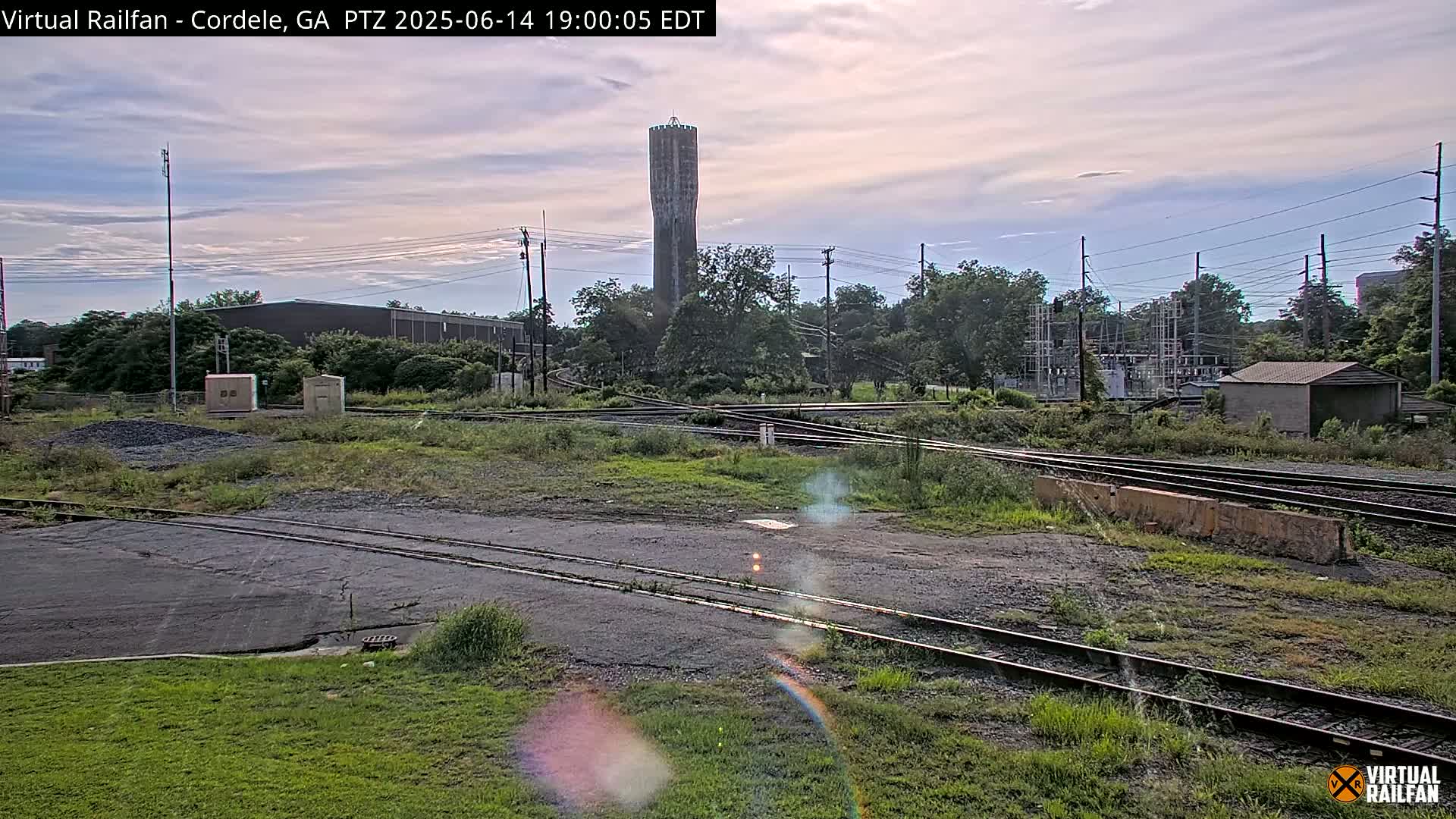 Cordele Railway Park &  CSX/NS&NOG Trains Junction Live Cam - Cordele, Crisp, Georgia, USA | Virtual Railfan  LIVE ! 2025-03-09 23:19