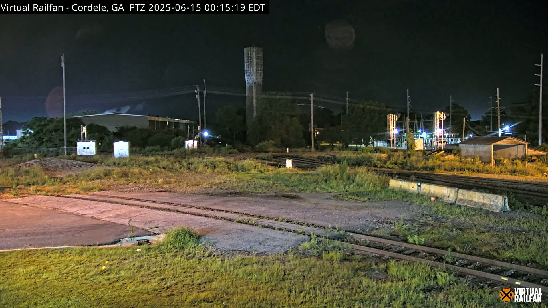 Cordele Railway Park &  CSX/NS&NOG Trains Junction Live Cam - Cordele, Crisp, Georgia, USA | Virtual Railfan  LIVE ! 2025-03-09 23:19