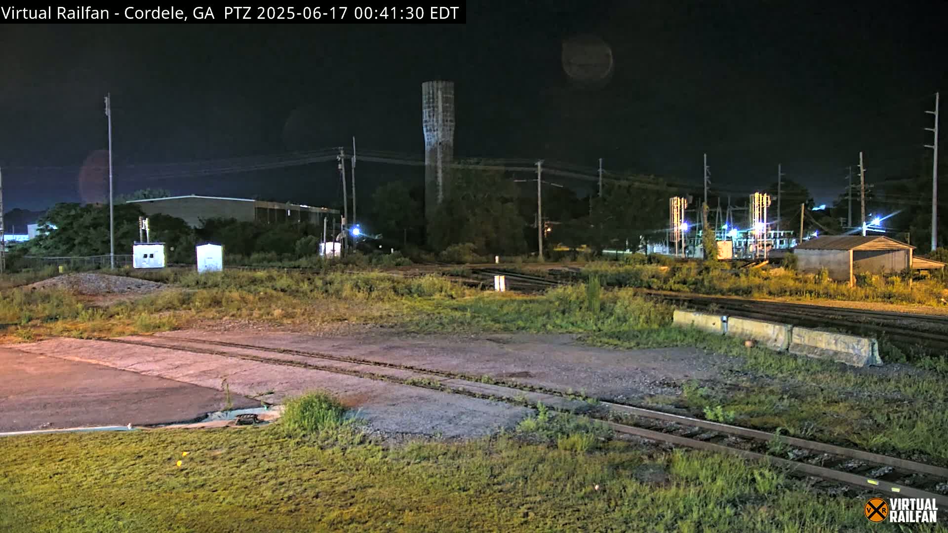 Cordele Railway Park &  CSX/NS&NOG Trains Junction Live Cam - Cordele, Crisp, Georgia, USA | Virtual Railfan  LIVE ! 2025-03-09 23:19