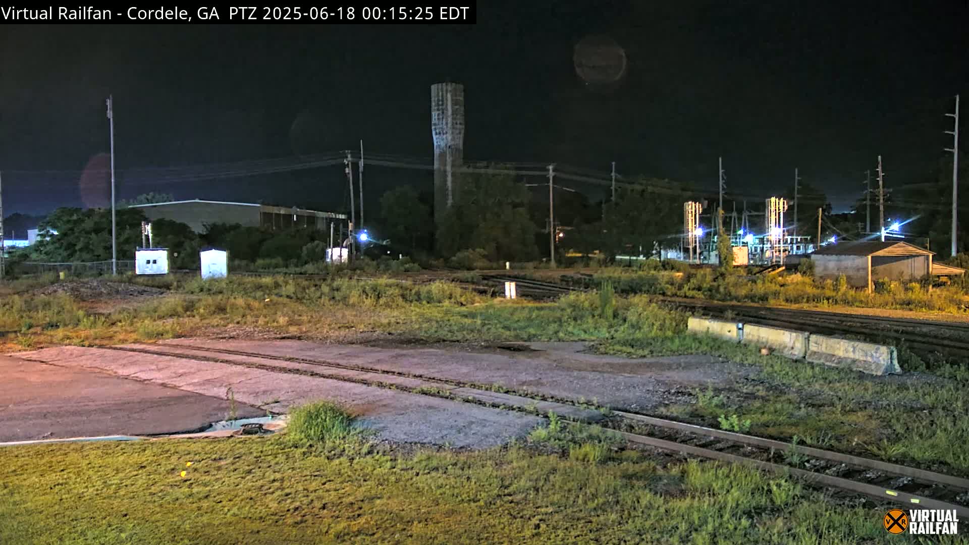 Cordele Railway Park &  CSX/NS&NOG Trains Junction Live Cam - Cordele, Crisp, Georgia, USA | Virtual Railfan  LIVE ! 2025-03-09 23:19