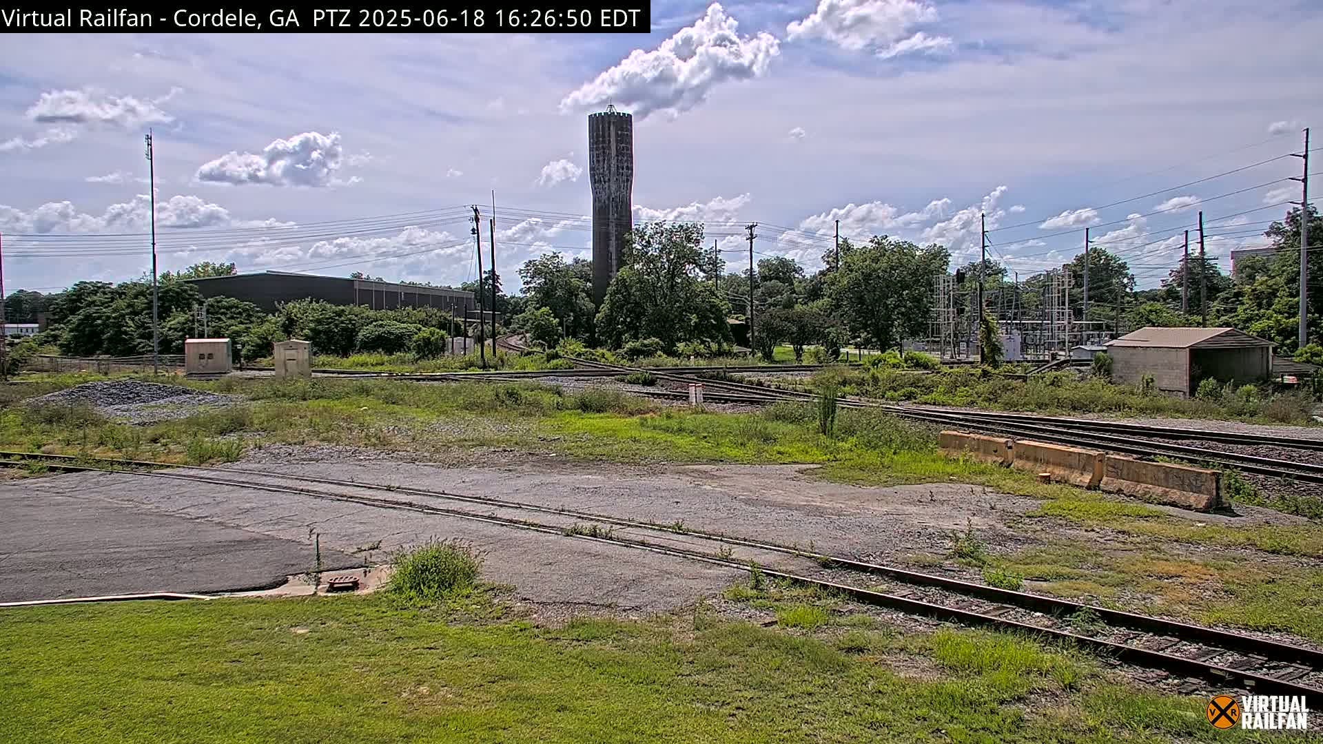 Cordele Railway Park &  CSX/NS&NOG Trains Junction Live Cam - Cordele, Crisp, Georgia, USA | Virtual Railfan  LIVE ! 2025-03-09 23:19