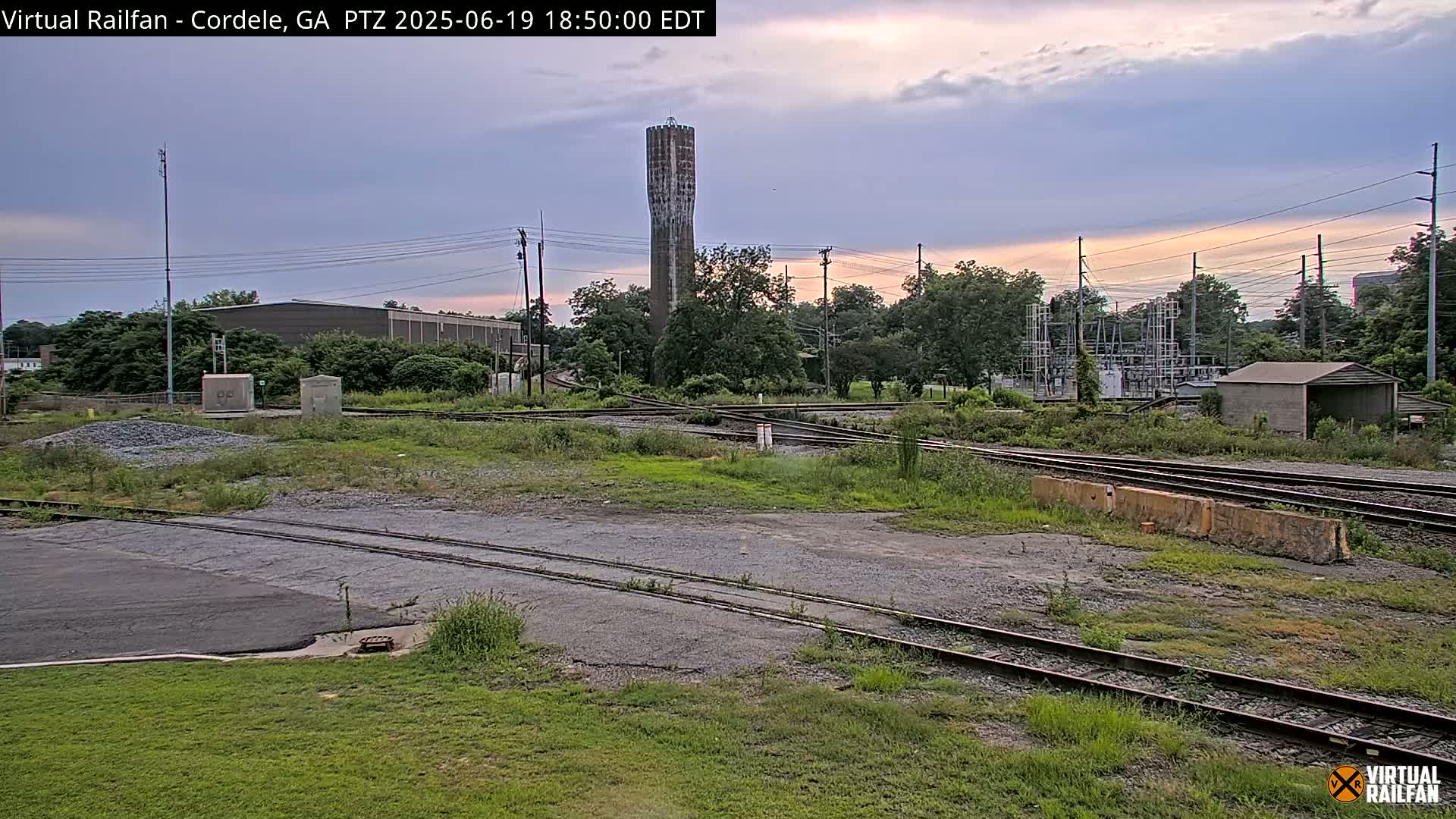 Cordele Railway Park &  CSX/NS&NOG Trains Junction Live Cam - Cordele, Crisp, Georgia, USA | Virtual Railfan  LIVE ! 2025-03-09 23:19