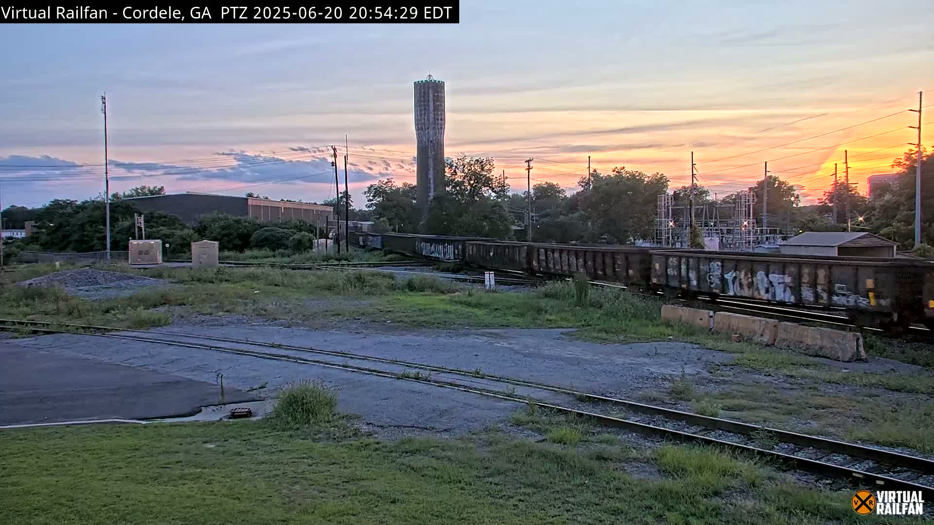Cordele Railway Park &  CSX/NS&NOG Trains Junction Live Cam - Cordele, Crisp, Georgia, USA | Virtual Railfan  LIVE ! 2025-03-09 23:19