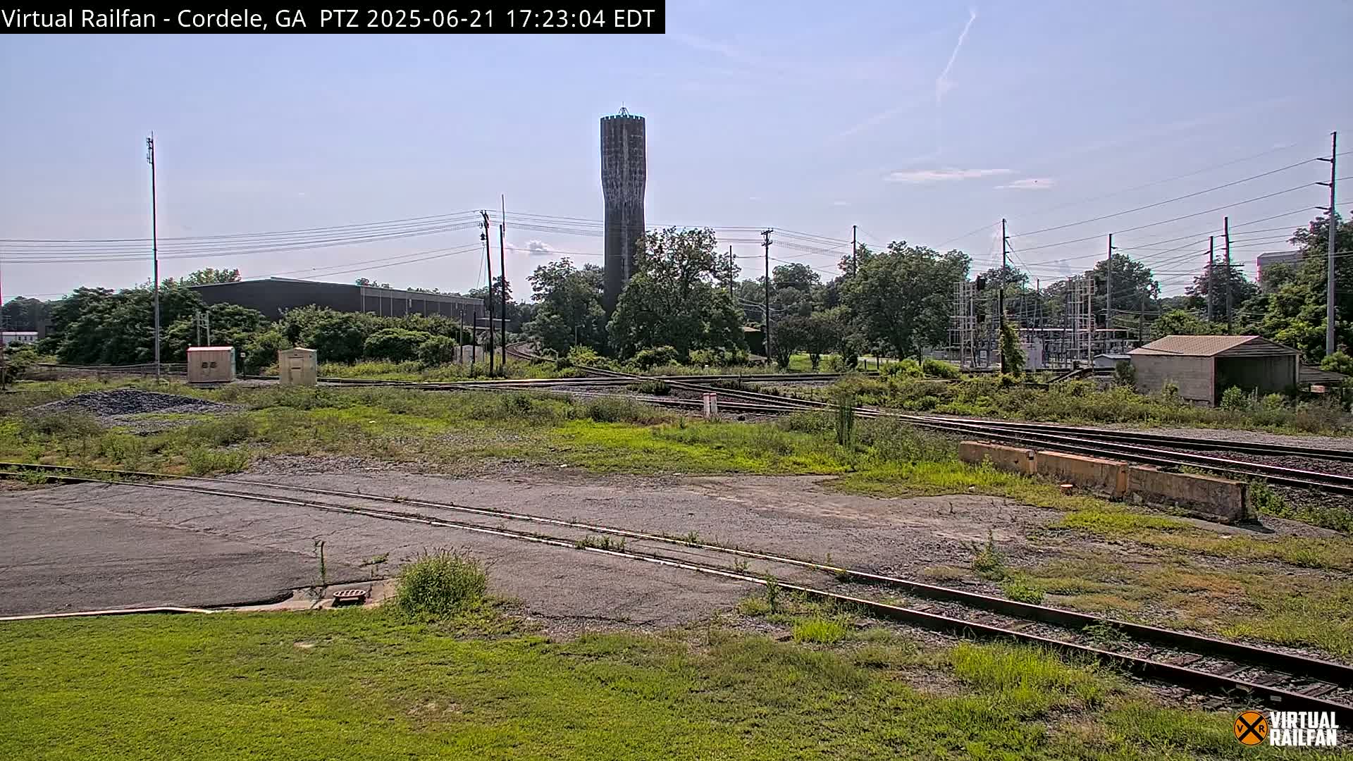 Cordele Railway Park &  CSX/NS&NOG Trains Junction Live Cam - Cordele, Crisp, Georgia, USA | Virtual Railfan  LIVE ! 2025-03-09 23:19