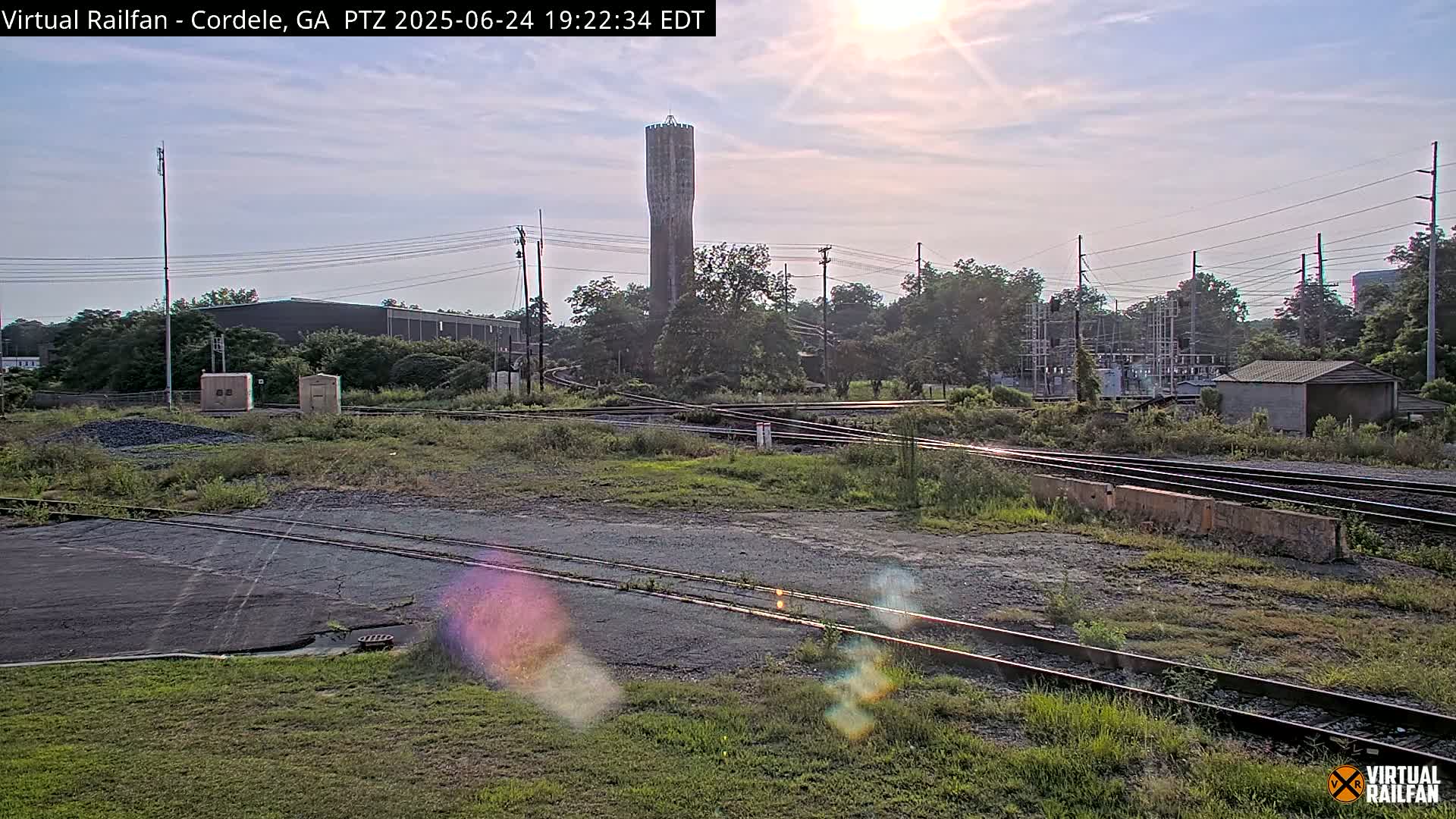 Cordele Railway Park &  CSX/NS&NOG Trains Junction Live Cam - Cordele, Crisp, Georgia, USA | Virtual Railfan  LIVE ! 2025-03-09 23:19