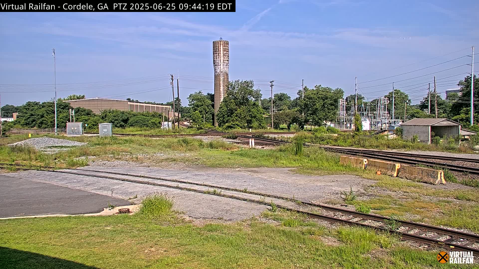 Cordele Railway Park &  CSX/NS&NOG Trains Junction Live Cam - Cordele, Crisp, Georgia, USA | Virtual Railfan  LIVE ! 2025-03-09 23:19