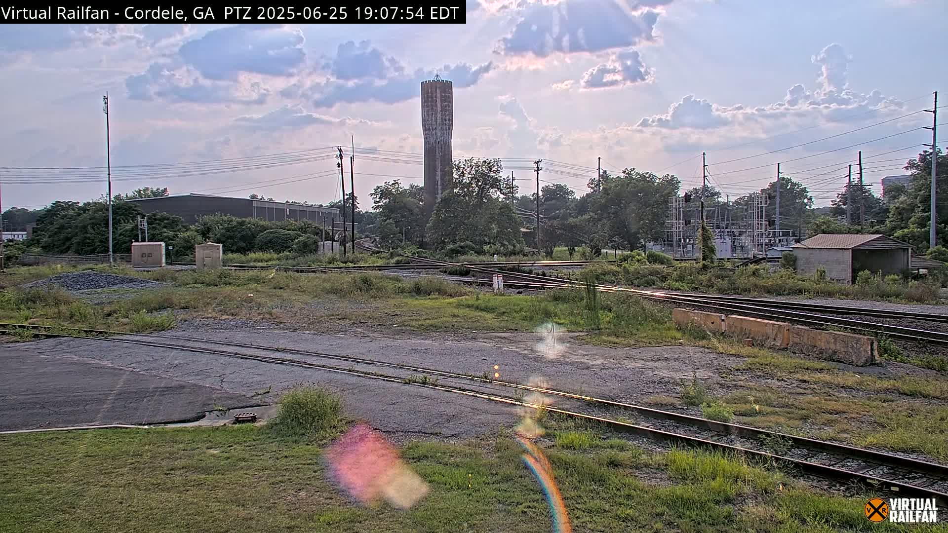 Cordele Railway Park &  CSX/NS&NOG Trains Junction Live Cam - Cordele, Crisp, Georgia, USA | Virtual Railfan  LIVE ! 2025-03-09 23:19