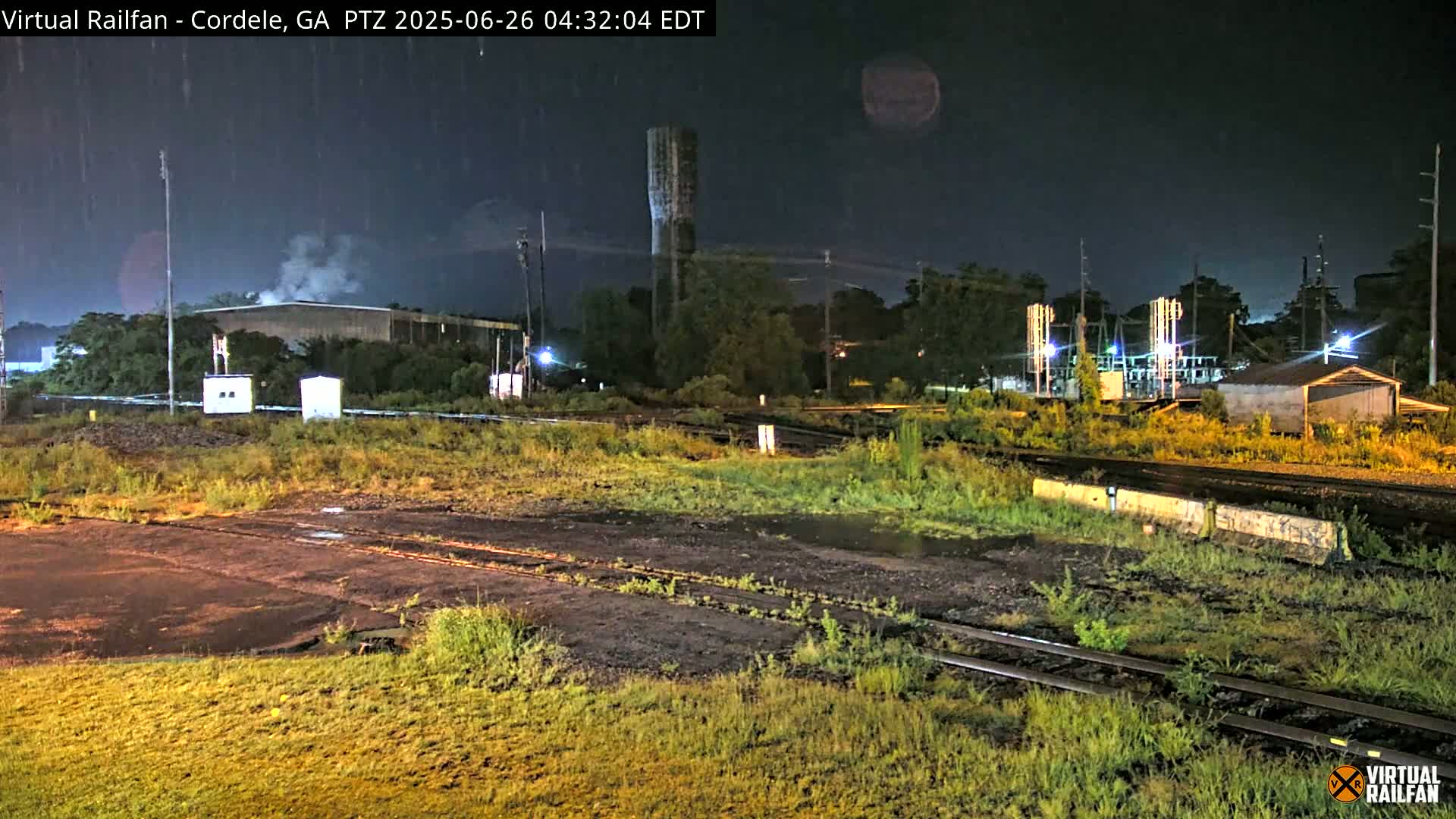 Cordele Railway Park &  CSX/NS&NOG Trains Junction Live Cam - Cordele, Crisp, Georgia, USA | Virtual Railfan  LIVE ! 2025-03-09 23:19