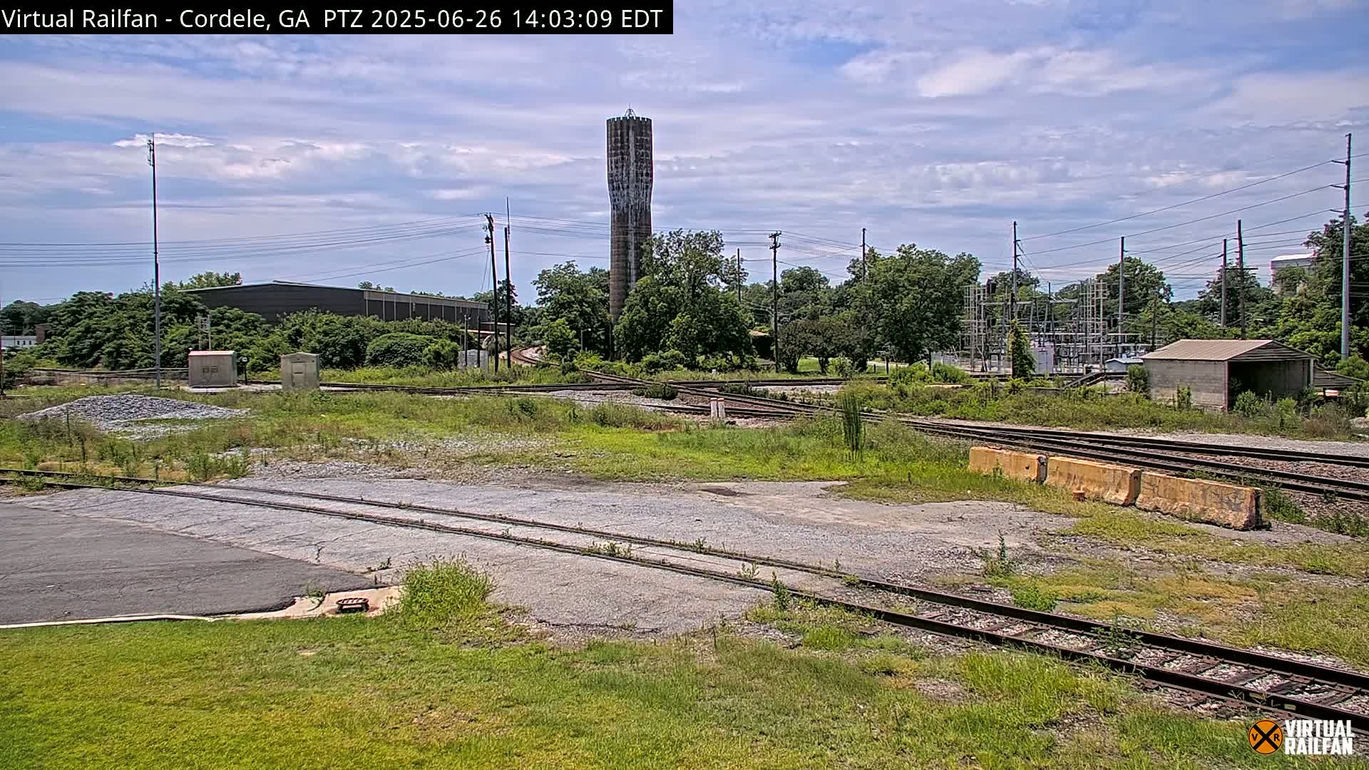 Cordele Railway Park &  CSX/NS&NOG Trains Junction Live Cam - Cordele, Crisp, Georgia, USA | Virtual Railfan  LIVE ! 2025-03-09 23:19
