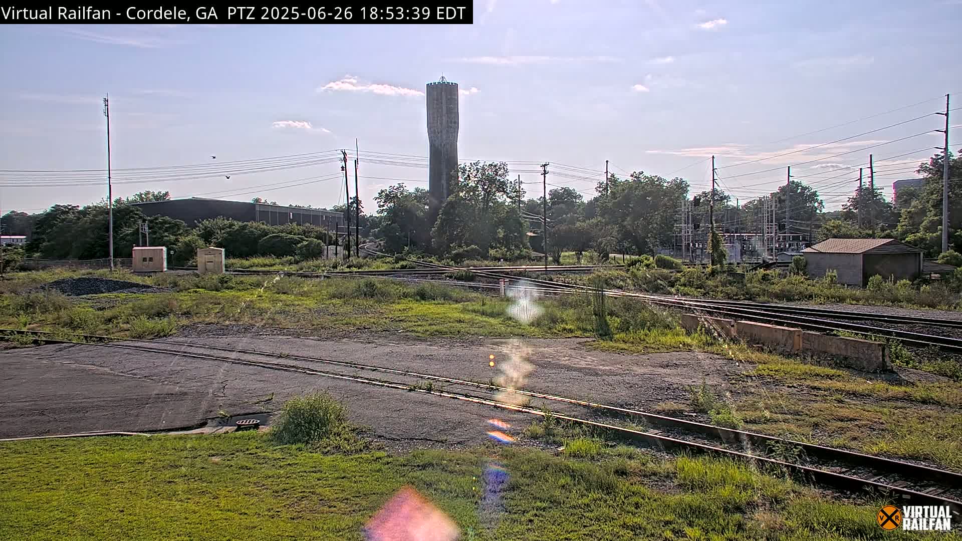 Cordele Railway Park &  CSX/NS&NOG Trains Junction Live Cam - Cordele, Crisp, Georgia, USA | Virtual Railfan  LIVE ! 2025-03-09 23:19
