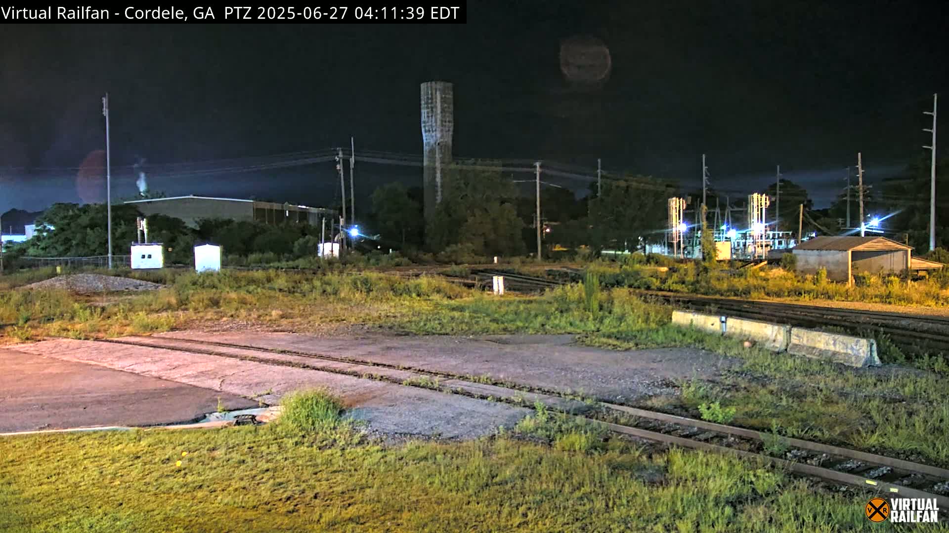 Cordele Railway Park &  CSX/NS&NOG Trains Junction Live Cam - Cordele, Crisp, Georgia, USA | Virtual Railfan  LIVE ! 2025-03-09 23:19