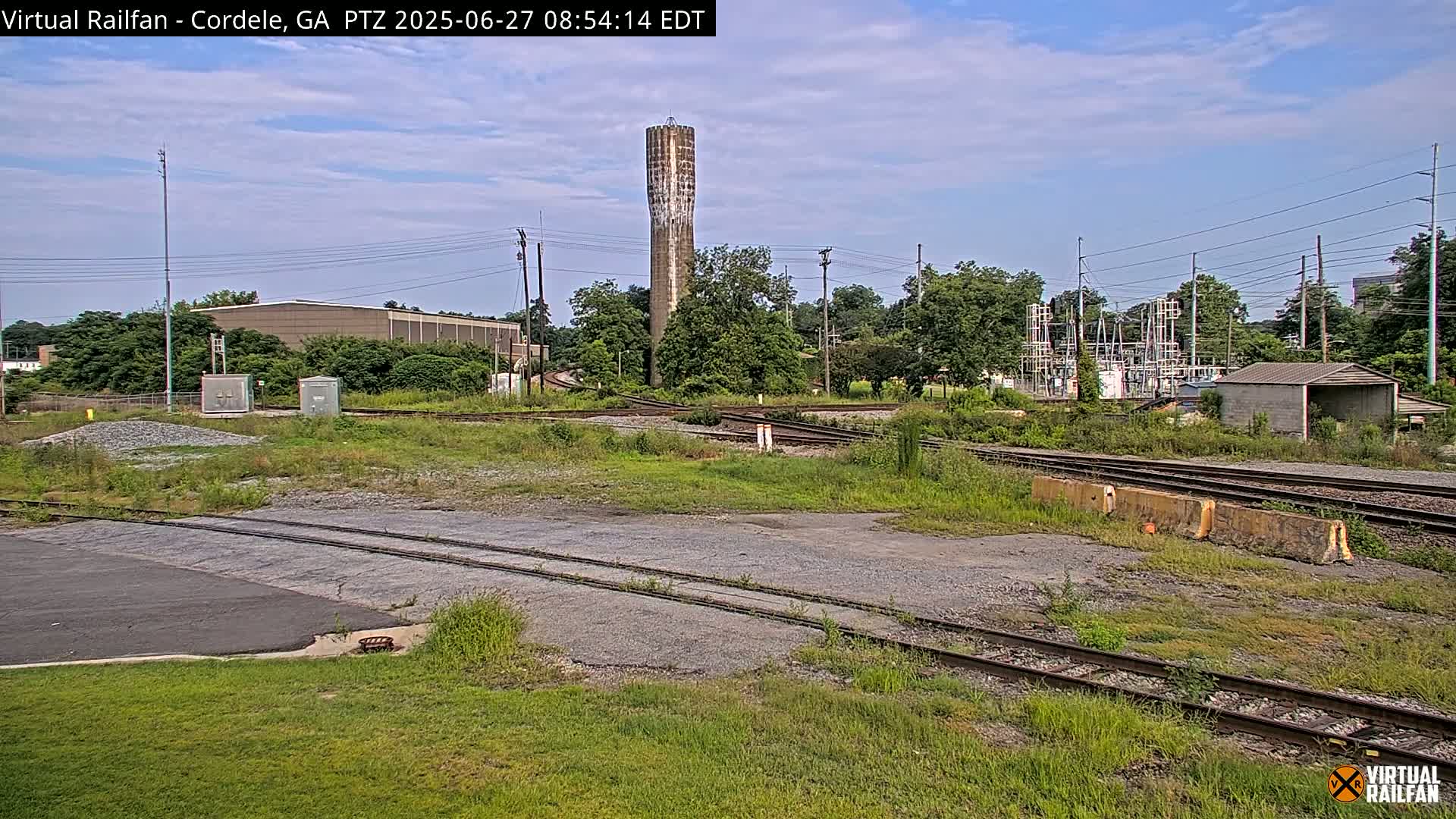 Cordele Railway Park &  CSX/NS&NOG Trains Junction Live Cam - Cordele, Crisp, Georgia, USA | Virtual Railfan  LIVE ! 2025-03-09 23:19