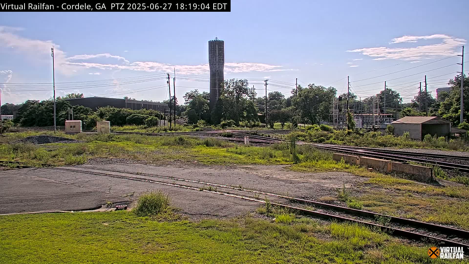 Cordele Railway Park &  CSX/NS&NOG Trains Junction Live Cam - Cordele, Crisp, Georgia, USA | Virtual Railfan  LIVE ! 2025-03-09 23:19