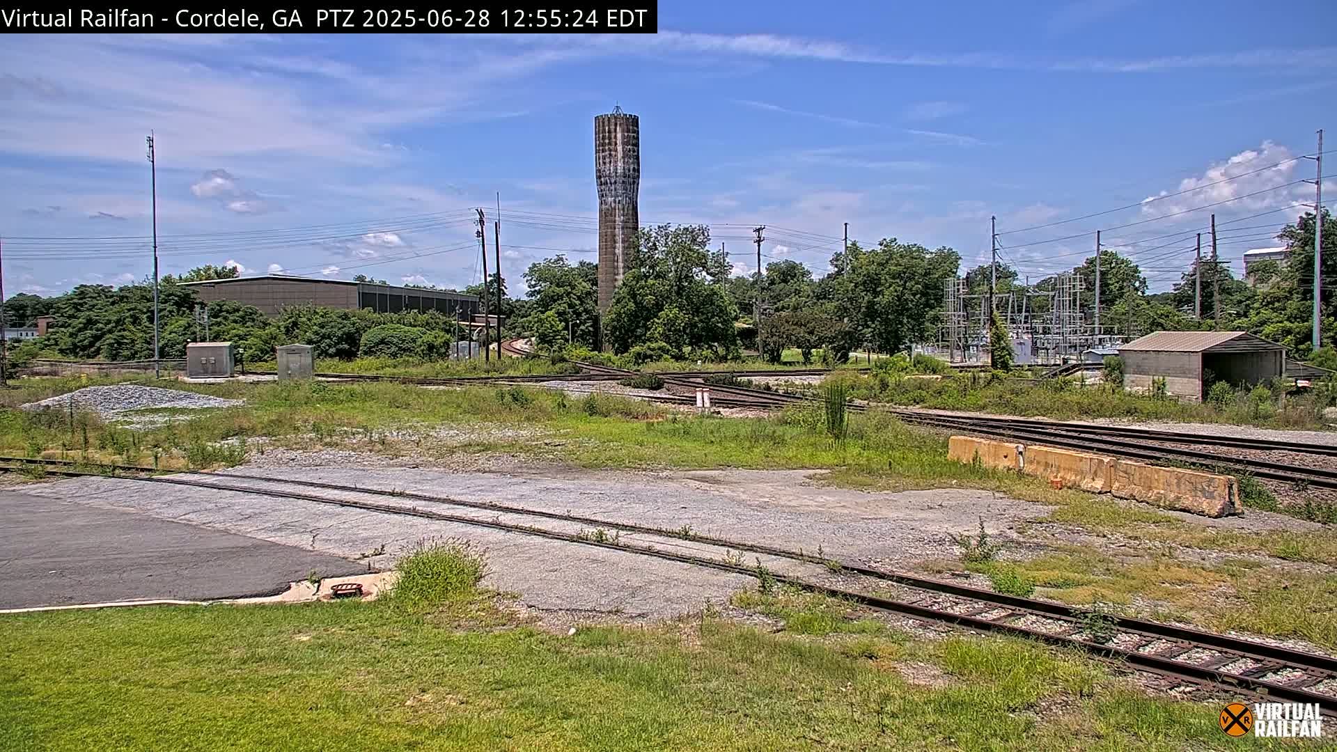 Cordele Railway Park &  CSX/NS&NOG Trains Junction Live Cam - Cordele, Crisp, Georgia, USA | Virtual Railfan  LIVE ! 2025-03-09 23:19