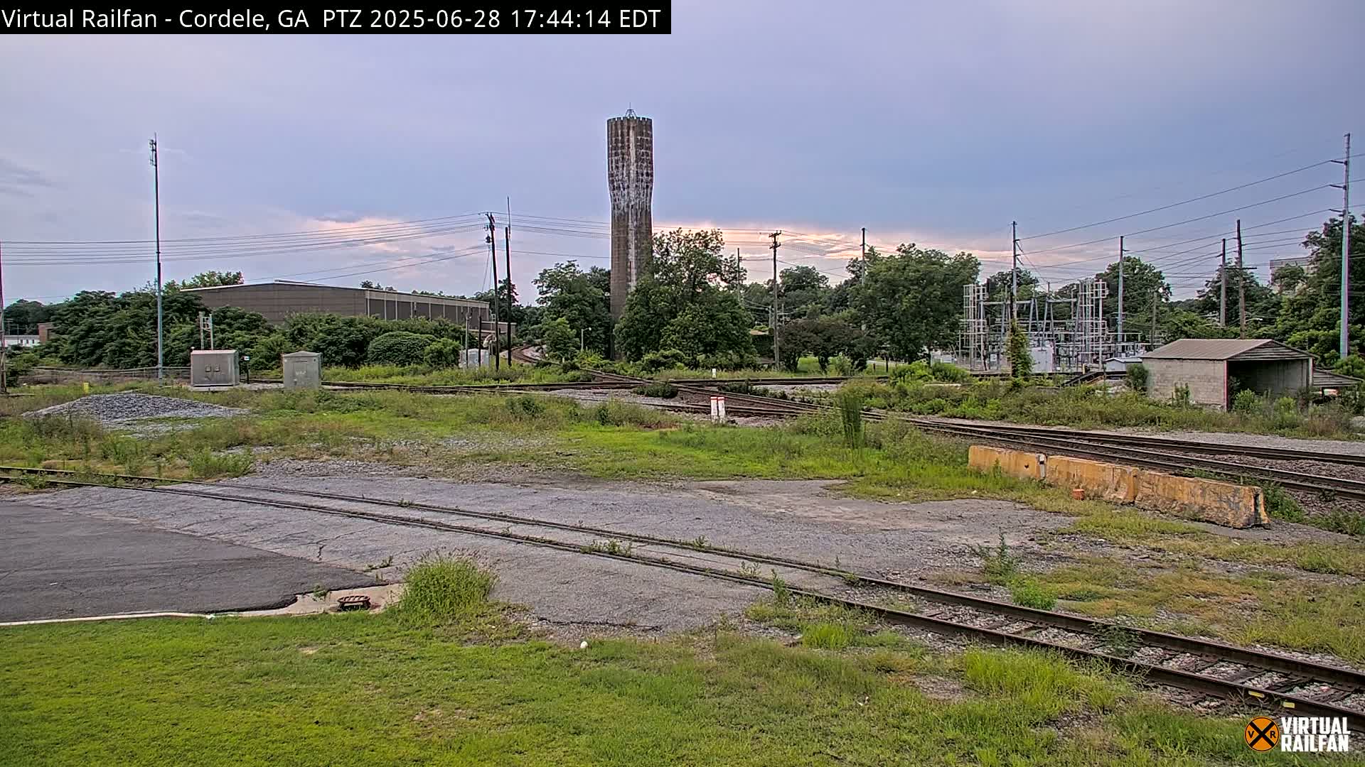 Cordele Railway Park &  CSX/NS&NOG Trains Junction Live Cam - Cordele, Crisp, Georgia, USA | Virtual Railfan  LIVE ! 2025-03-09 23:19