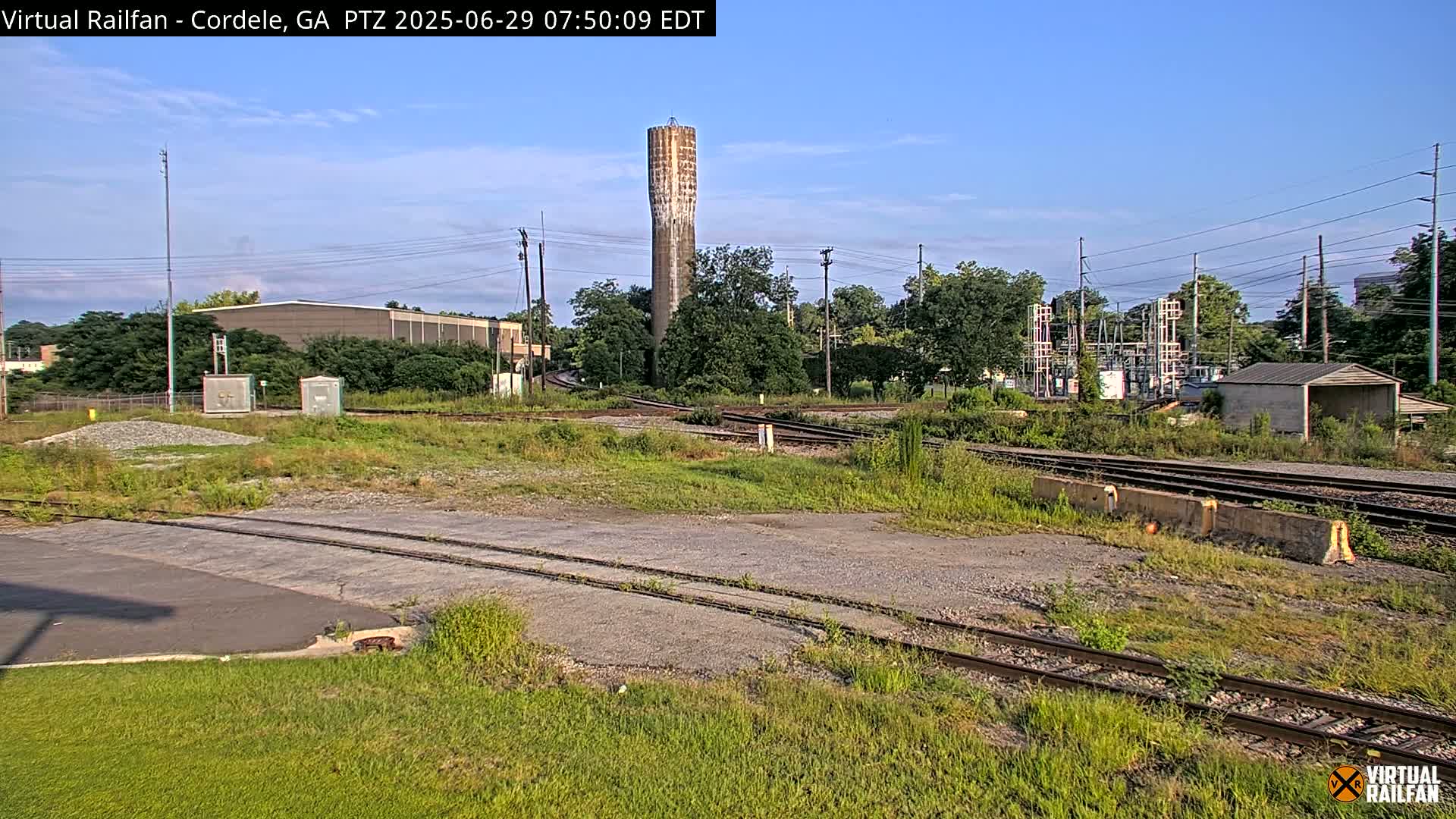 Cordele Railway Park &  CSX/NS&NOG Trains Junction Live Cam - Cordele, Crisp, Georgia, USA | Virtual Railfan  LIVE ! 2025-03-09 23:19