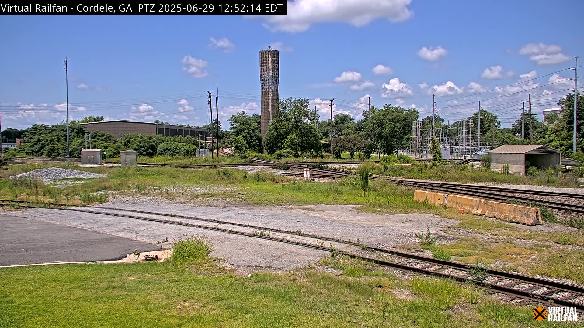 Cordele Railway Park &  CSX/NS&NOG Trains Junction Live Cam - Cordele, Crisp, Georgia, USA | Virtual Railfan  LIVE ! 2025-03-09 23:19
