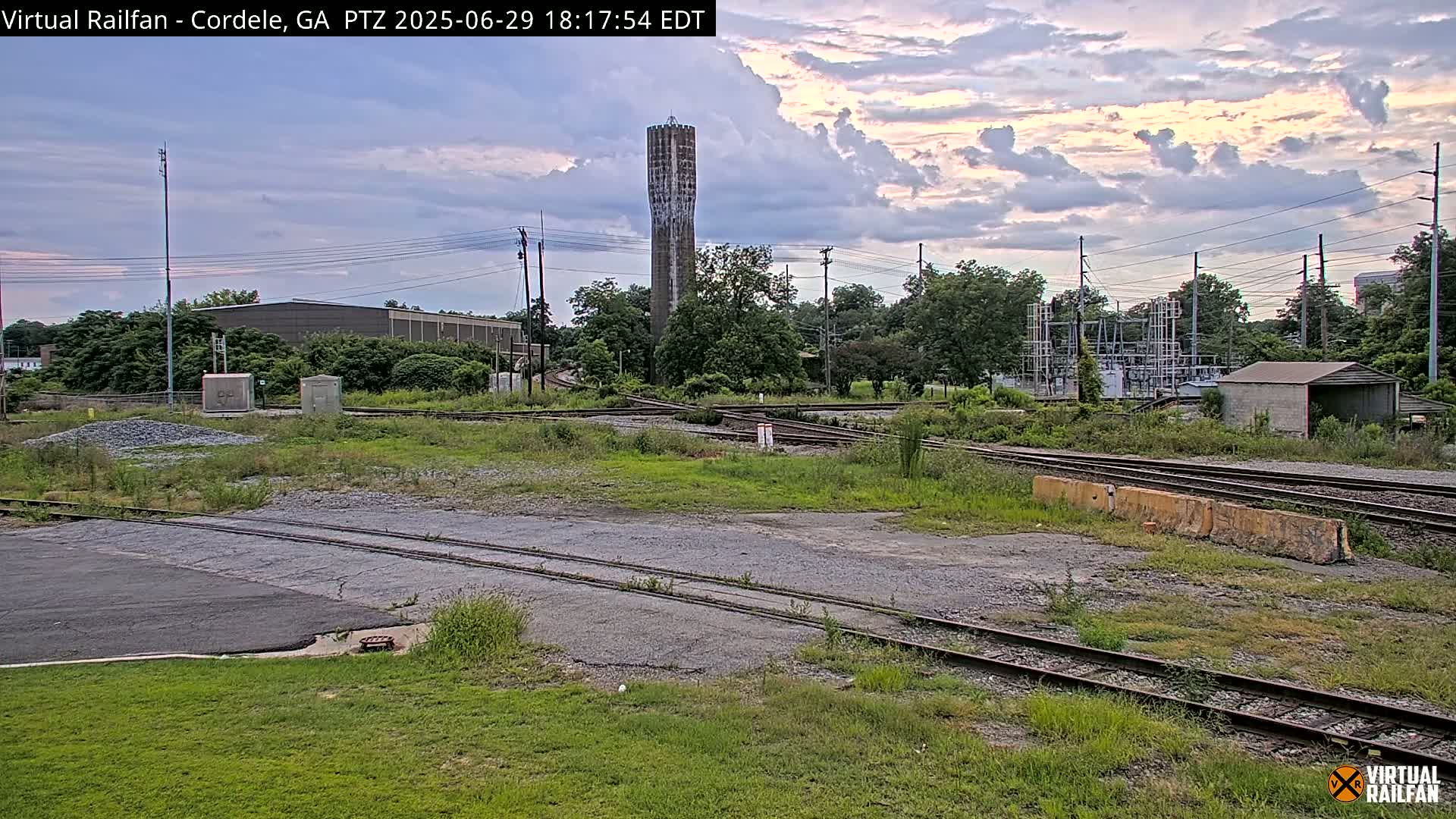 Cordele Railway Park &  CSX/NS&NOG Trains Junction Live Cam - Cordele, Crisp, Georgia, USA | Virtual Railfan  LIVE ! 2025-03-09 23:19