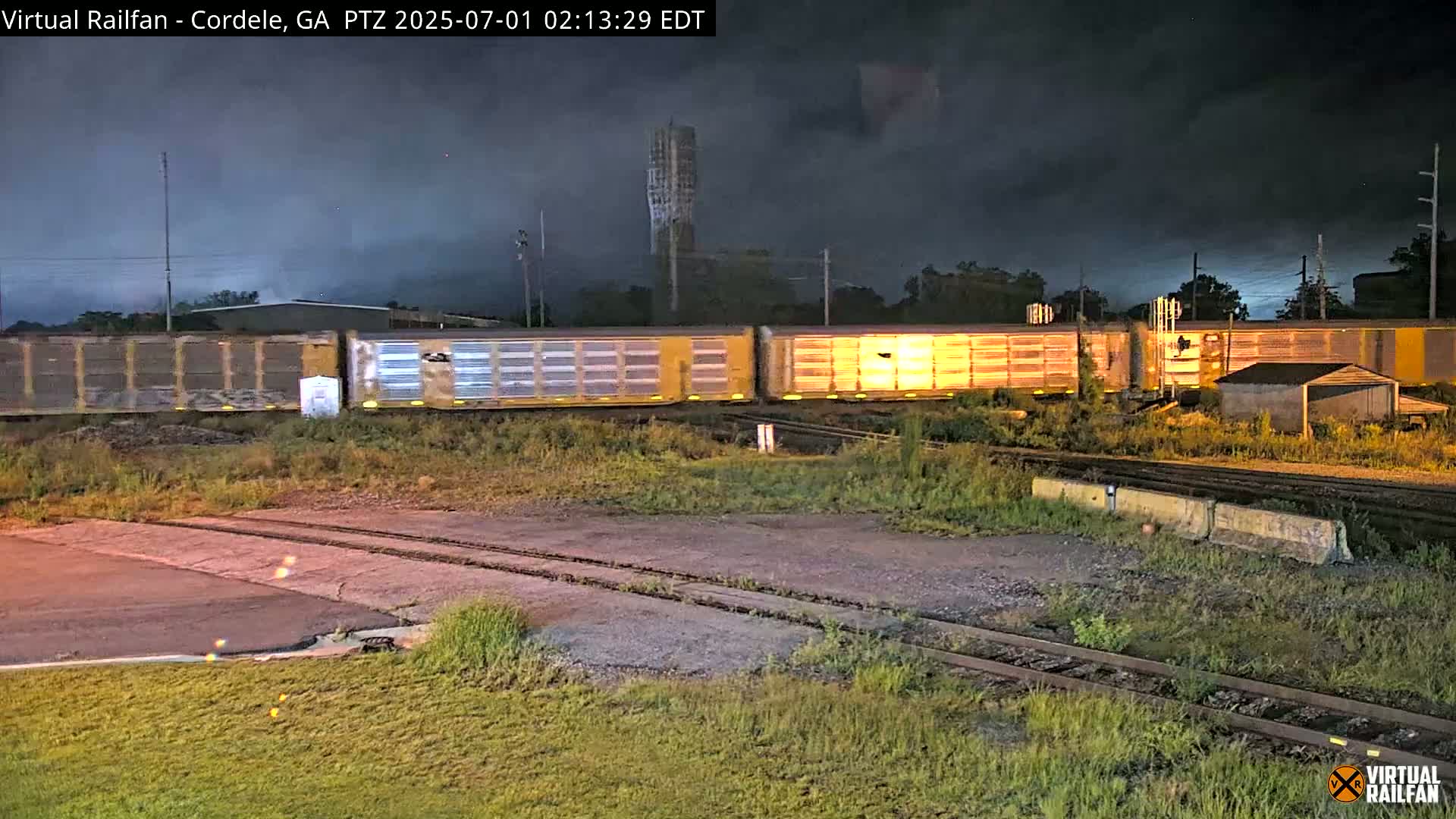 Cordele Railway Park &  CSX/NS&NOG Trains Junction Live Cam - Cordele, Crisp, Georgia, USA | Virtual Railfan  LIVE ! 2025-03-09 23:19