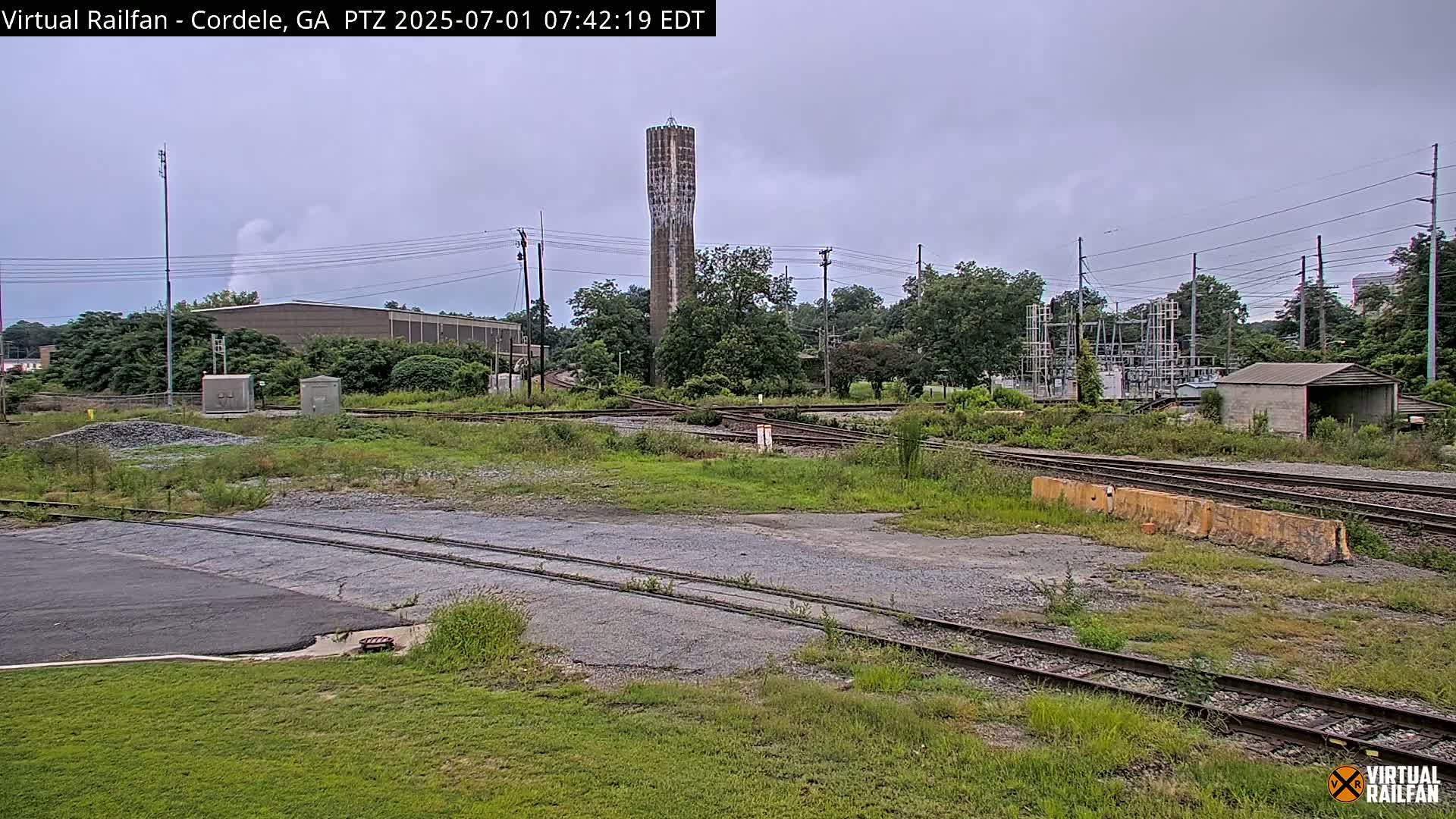 Cordele Railway Park &  CSX/NS&NOG Trains Junction Live Cam - Cordele, Crisp, Georgia, USA | Virtual Railfan  LIVE ! 2025-03-09 23:19
