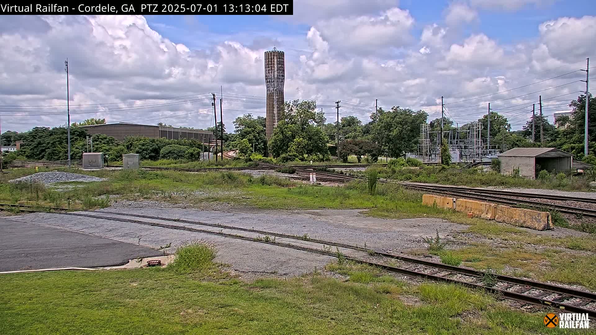 Cordele Railway Park &  CSX/NS&NOG Trains Junction Live Cam - Cordele, Crisp, Georgia, USA | Virtual Railfan  LIVE ! 2025-03-09 23:19