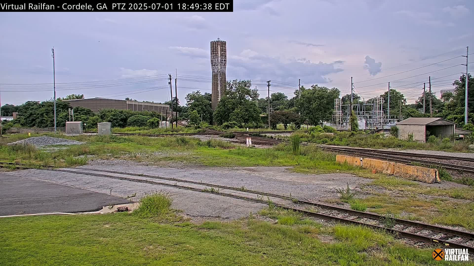 Cordele Railway Park &  CSX/NS&NOG Trains Junction Live Cam - Cordele, Crisp, Georgia, USA | Virtual Railfan  LIVE ! 2025-03-09 23:19