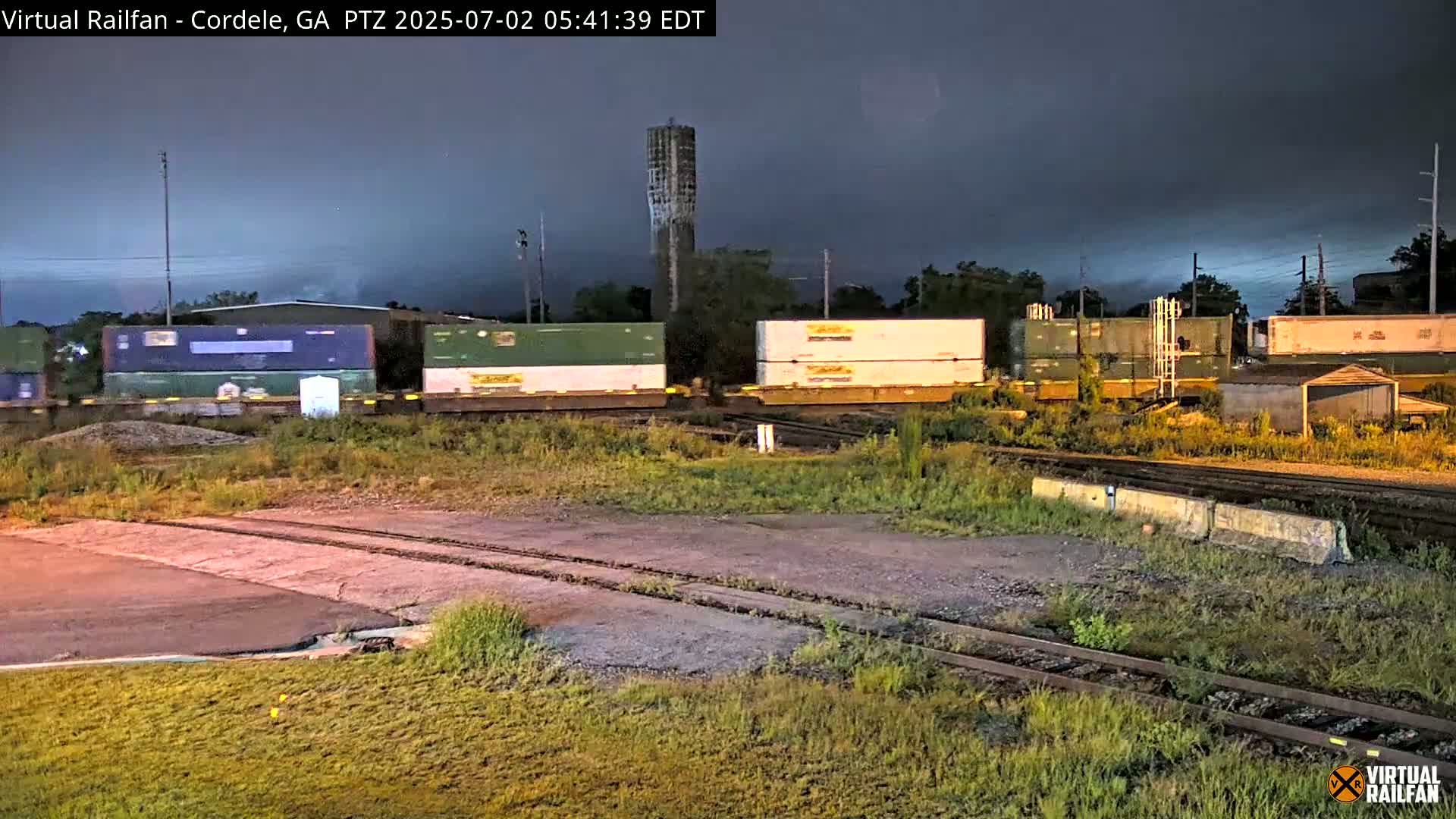Cordele Railway Park &  CSX/NS&NOG Trains Junction Live Cam - Cordele, Crisp, Georgia, USA | Virtual Railfan  LIVE ! 2025-03-09 23:19