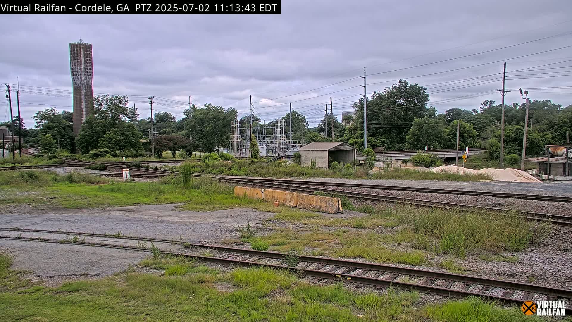 Cordele Railway Park &  CSX/NS&NOG Trains Junction Live Cam - Cordele, Crisp, Georgia, USA | Virtual Railfan  LIVE ! 2025-03-09 23:19