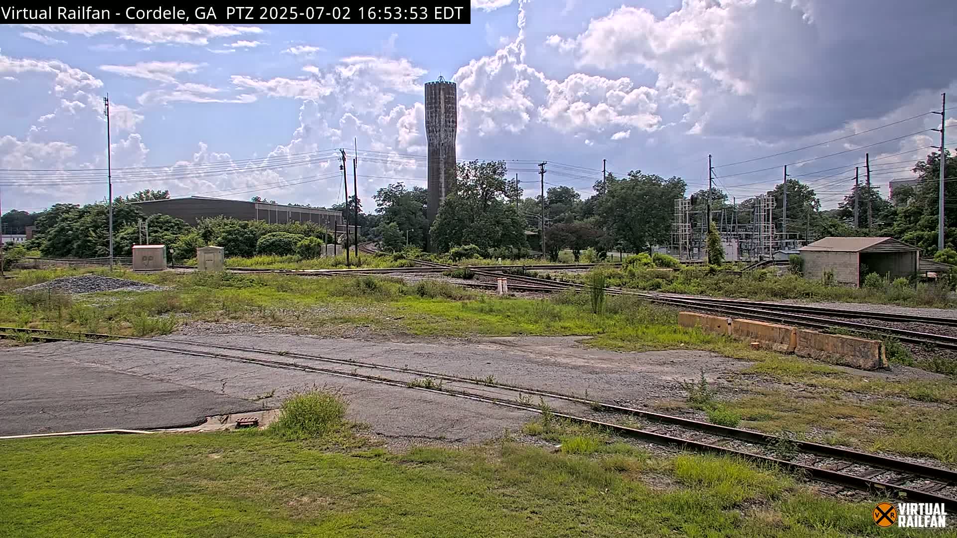Cordele Railway Park &  CSX/NS&NOG Trains Junction Live Cam - Cordele, Crisp, Georgia, USA | Virtual Railfan  LIVE ! 2025-03-09 23:19