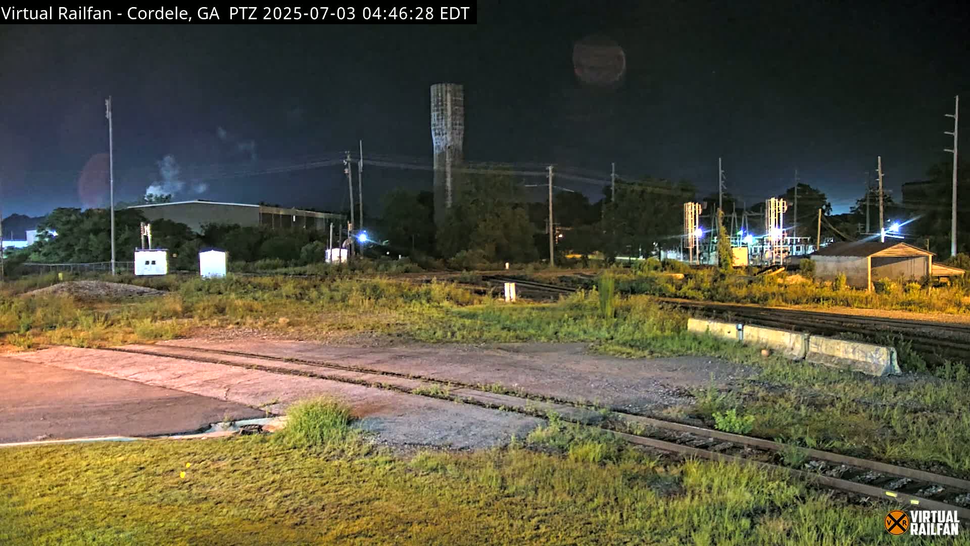 Cordele Railway Park &  CSX/NS&NOG Trains Junction Live Cam - Cordele, Crisp, Georgia, USA | Virtual Railfan  LIVE ! 2025-03-09 23:19