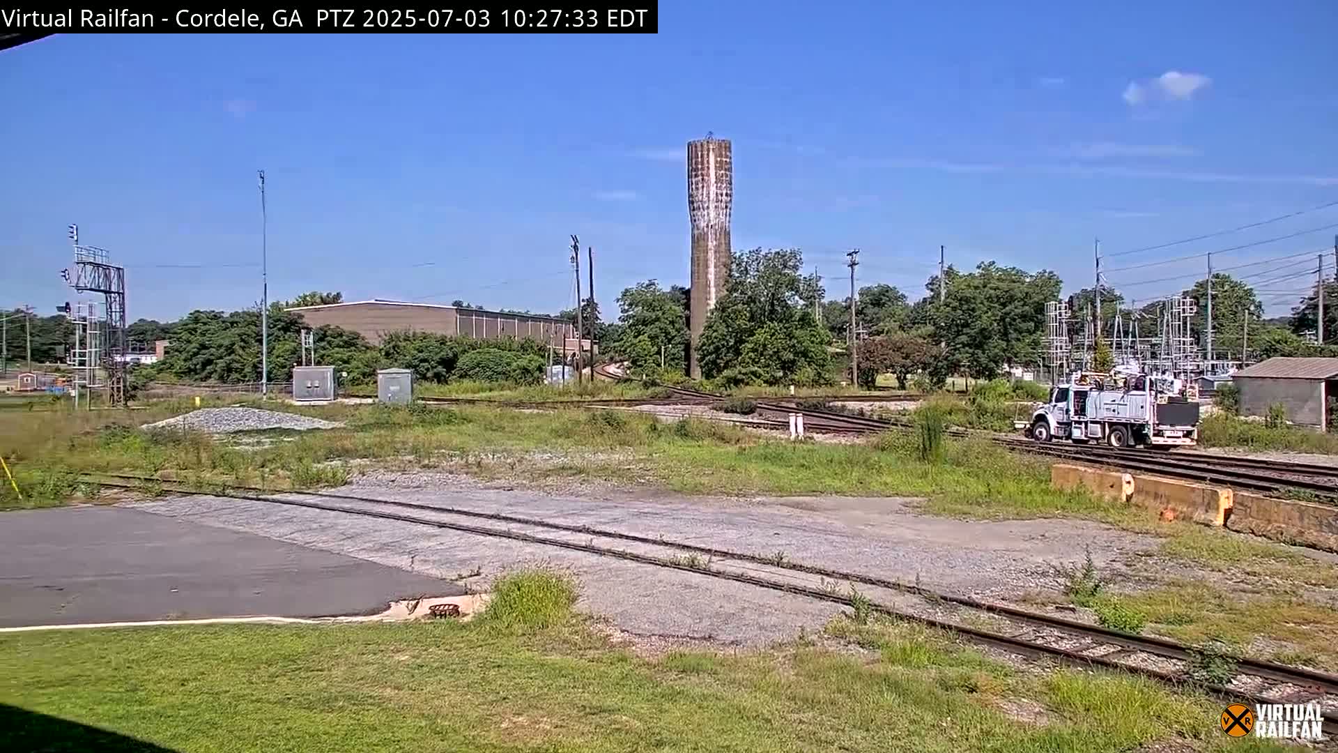 Cordele Railway Park &  CSX/NS&NOG Trains Junction Live Cam - Cordele, Crisp, Georgia, USA | Virtual Railfan  LIVE ! 2025-03-09 23:19