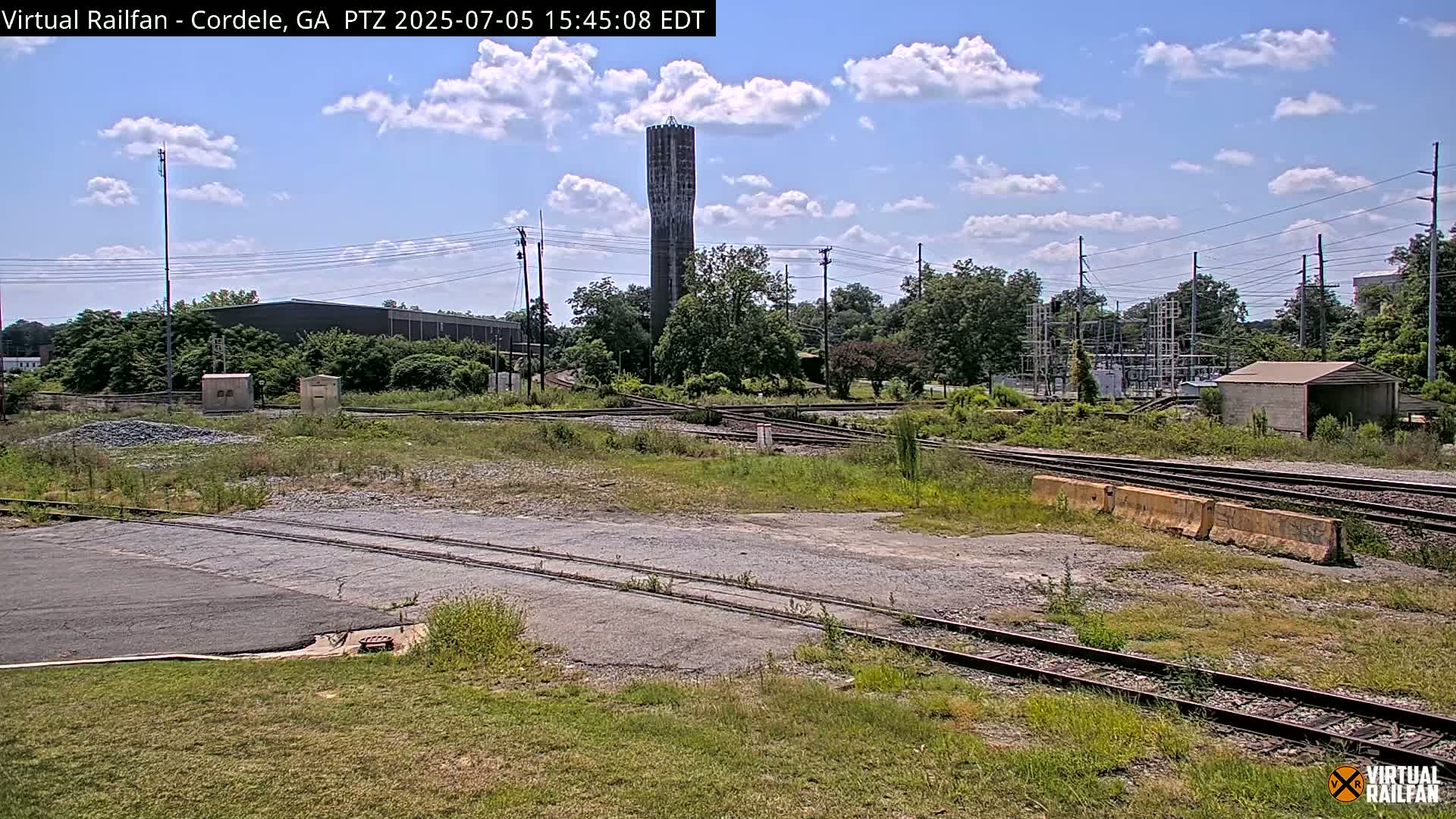 Cordele Railway Park &  CSX/NS&NOG Trains Junction Live Cam - Cordele, Crisp, Georgia, USA | Virtual Railfan  LIVE ! 2025-03-09 23:19