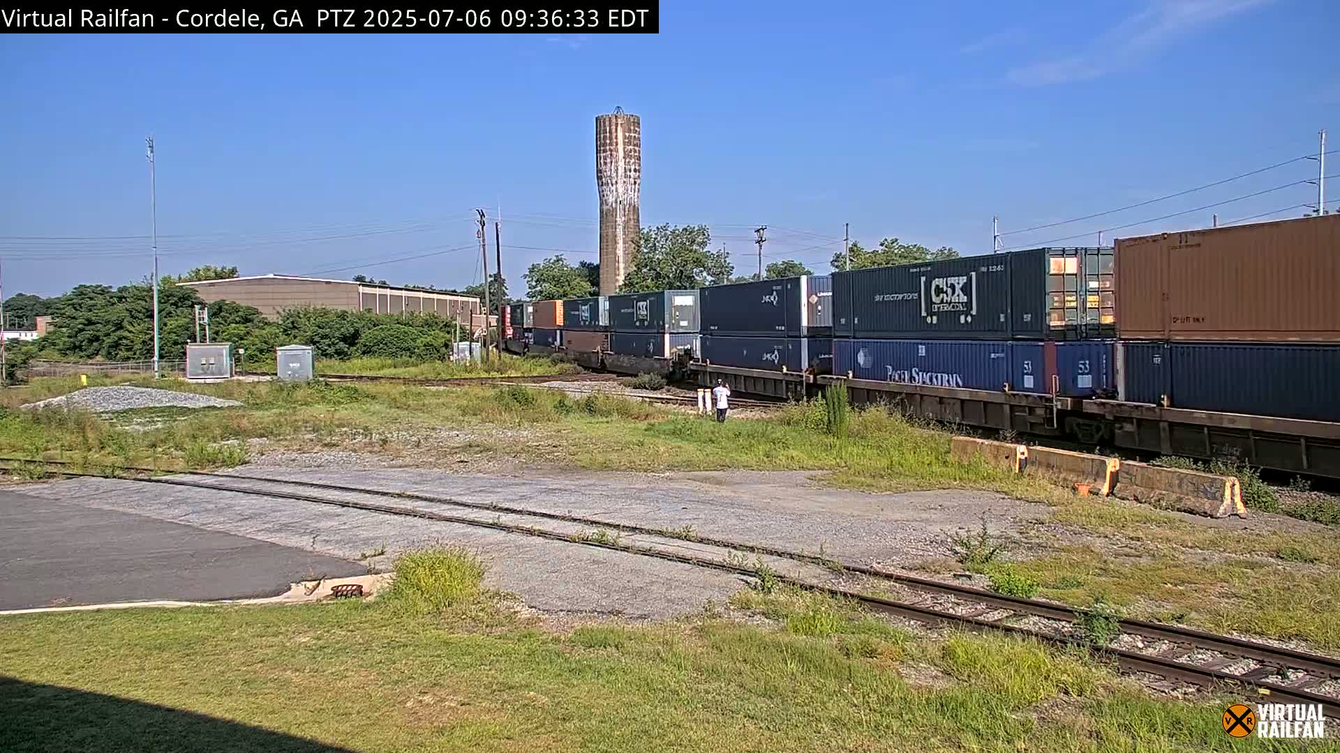 Cordele Railway Park &  CSX/NS&NOG Trains Junction Live Cam - Cordele, Crisp, Georgia, USA | Virtual Railfan  LIVE ! 2025-03-09 23:19