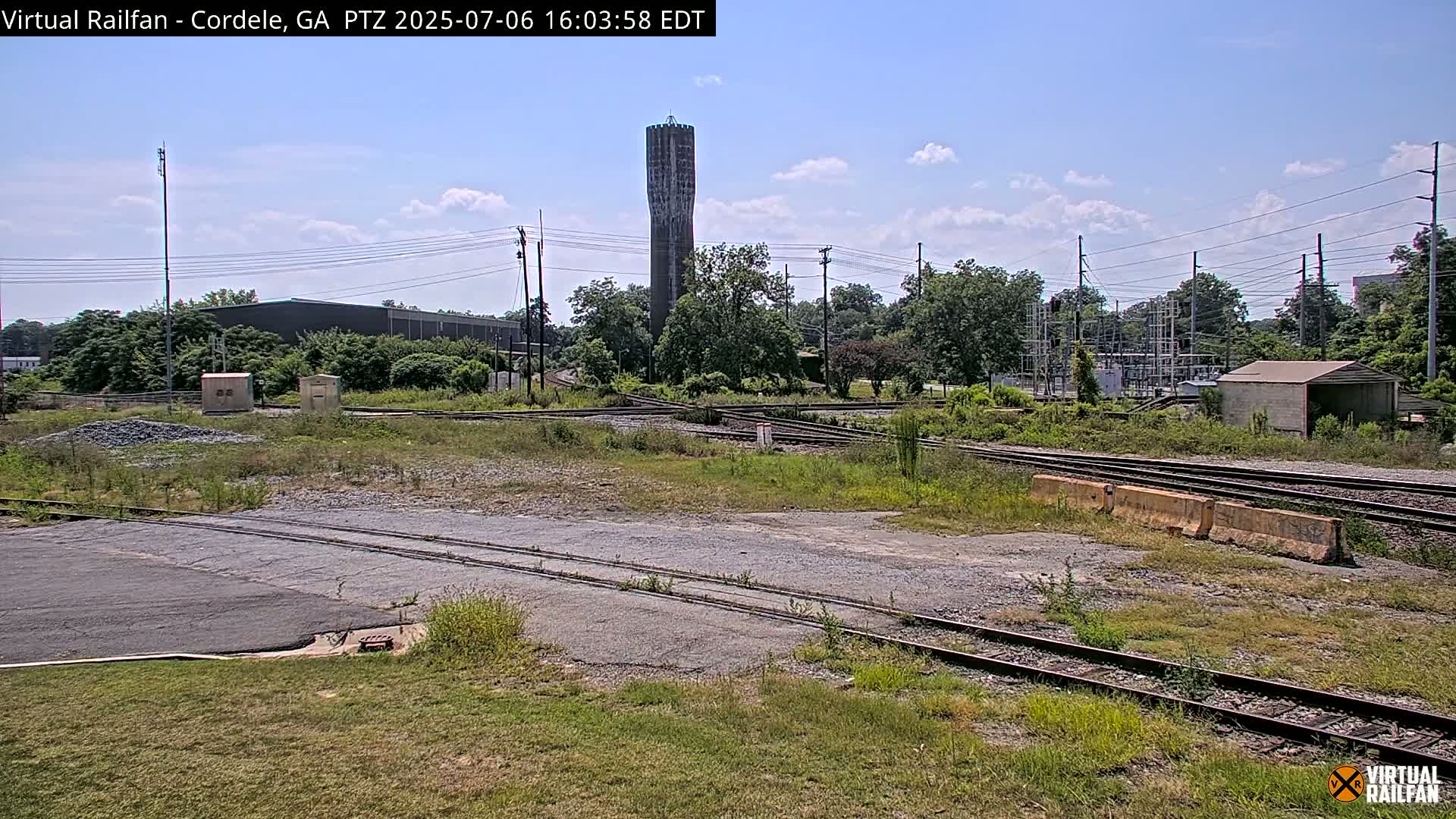 Cordele Railway Park &  CSX/NS&NOG Trains Junction Live Cam - Cordele, Crisp, Georgia, USA | Virtual Railfan  LIVE ! 2025-03-09 23:19