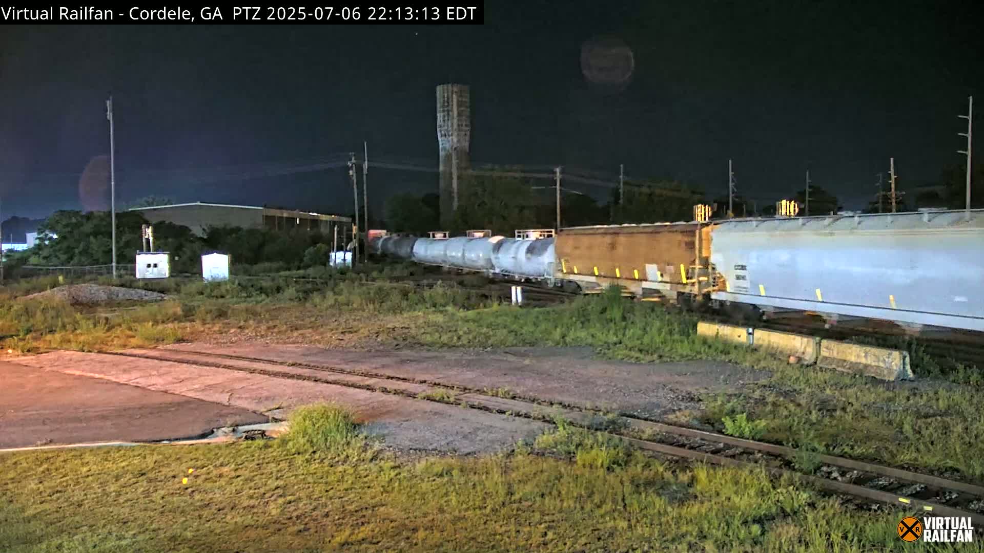 Cordele Railway Park &  CSX/NS&NOG Trains Junction Live Cam - Cordele, Crisp, Georgia, USA | Virtual Railfan  LIVE ! 2025-03-09 23:19