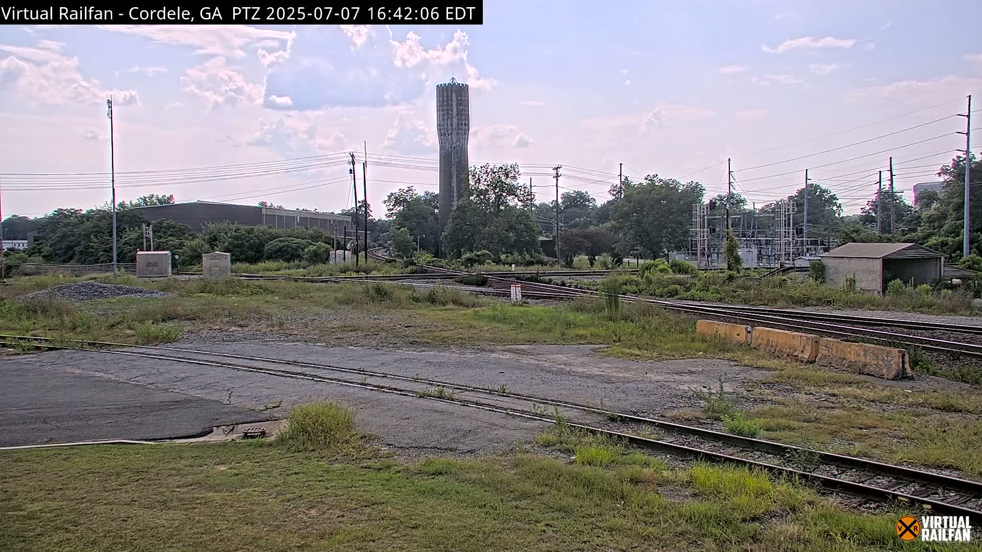 Cordele Railway Park &  CSX/NS&NOG Trains Junction Live Cam - Cordele, Crisp, Georgia, USA | Virtual Railfan  LIVE ! 2025-03-09 23:19