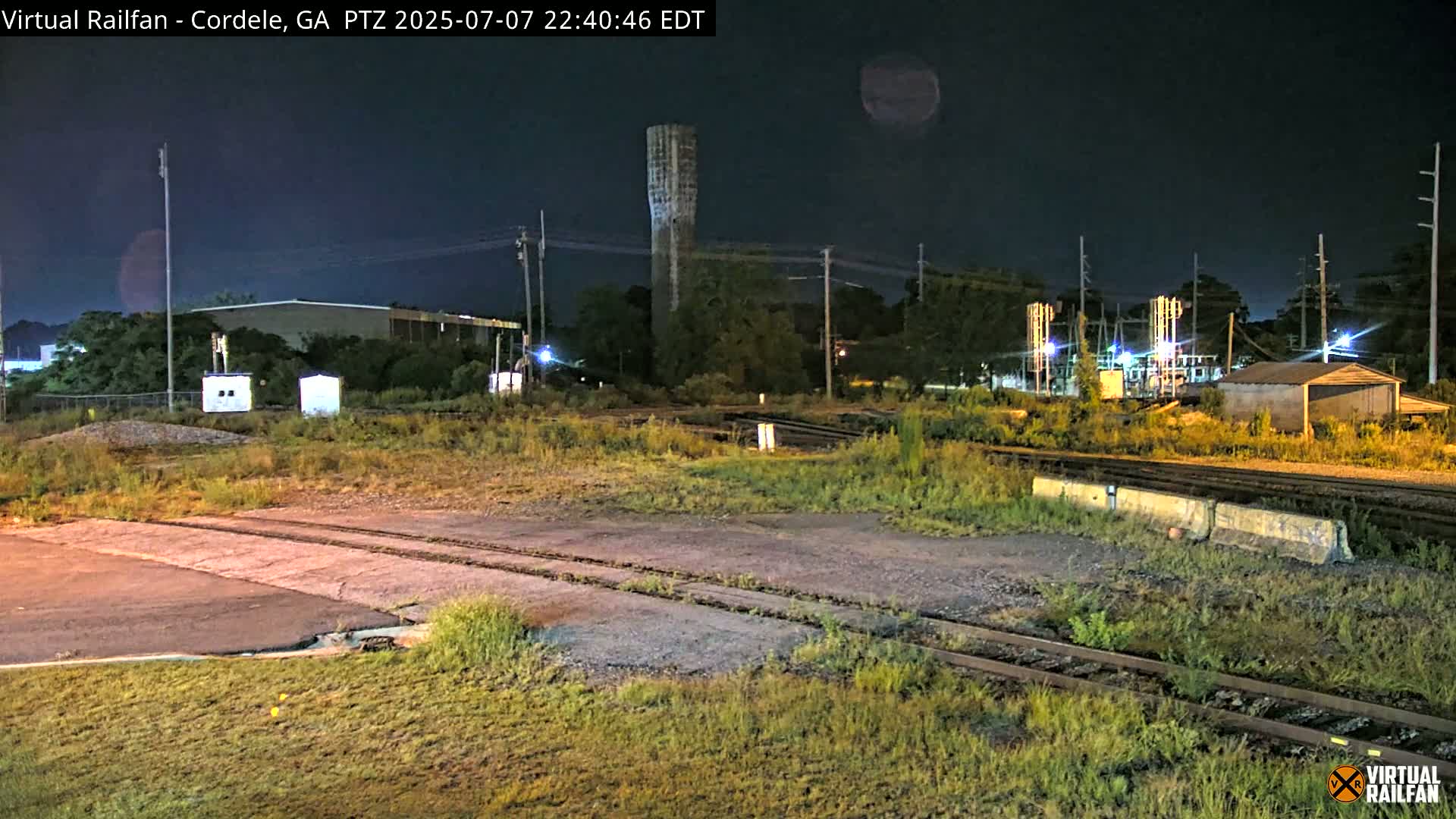 Cordele Railway Park &  CSX/NS&NOG Trains Junction Live Cam - Cordele, Crisp, Georgia, USA | Virtual Railfan  LIVE ! 2025-03-09 23:19