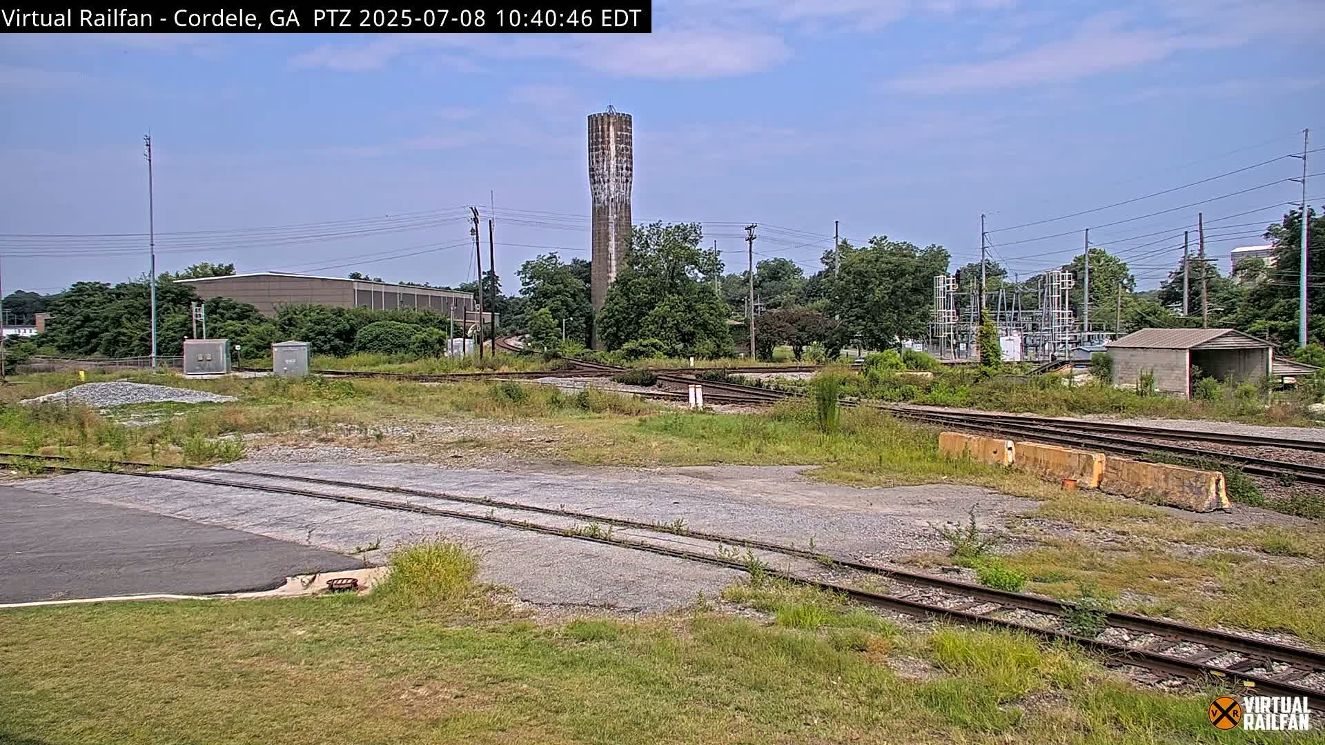 Cordele Railway Park &  CSX/NS&NOG Trains Junction Live Cam - Cordele, Crisp, Georgia, USA | Virtual Railfan  LIVE ! 2025-03-09 23:19