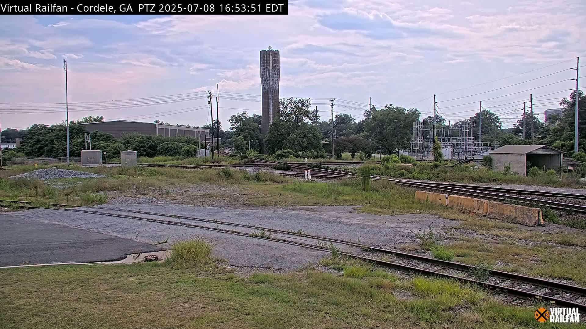 Cordele Railway Park &  CSX/NS&NOG Trains Junction Live Cam - Cordele, Crisp, Georgia, USA | Virtual Railfan  LIVE ! 2025-03-09 23:19