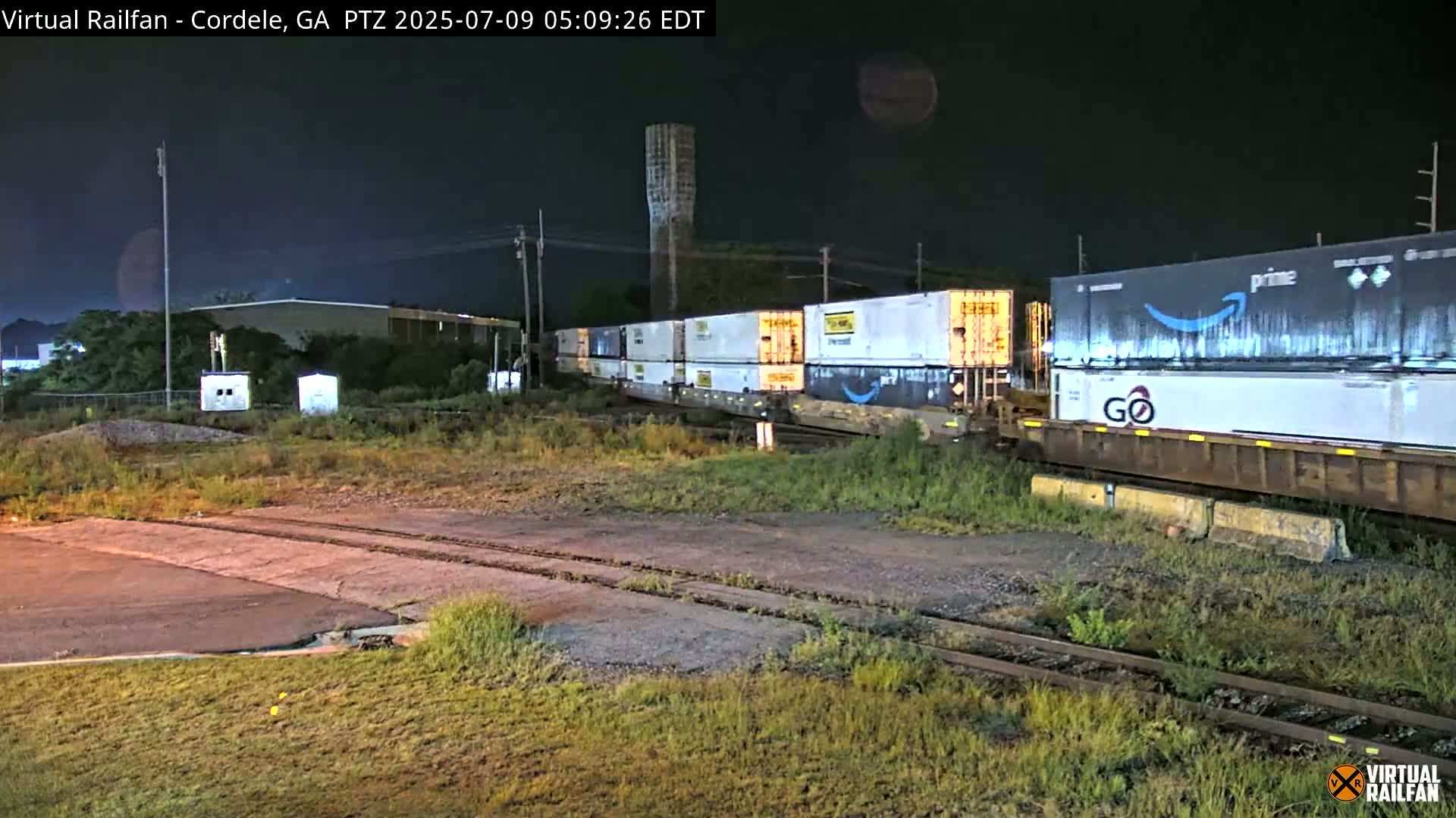 Cordele Railway Park &  CSX/NS&NOG Trains Junction Live Cam - Cordele, Crisp, Georgia, USA | Virtual Railfan  LIVE ! 2025-03-09 23:19