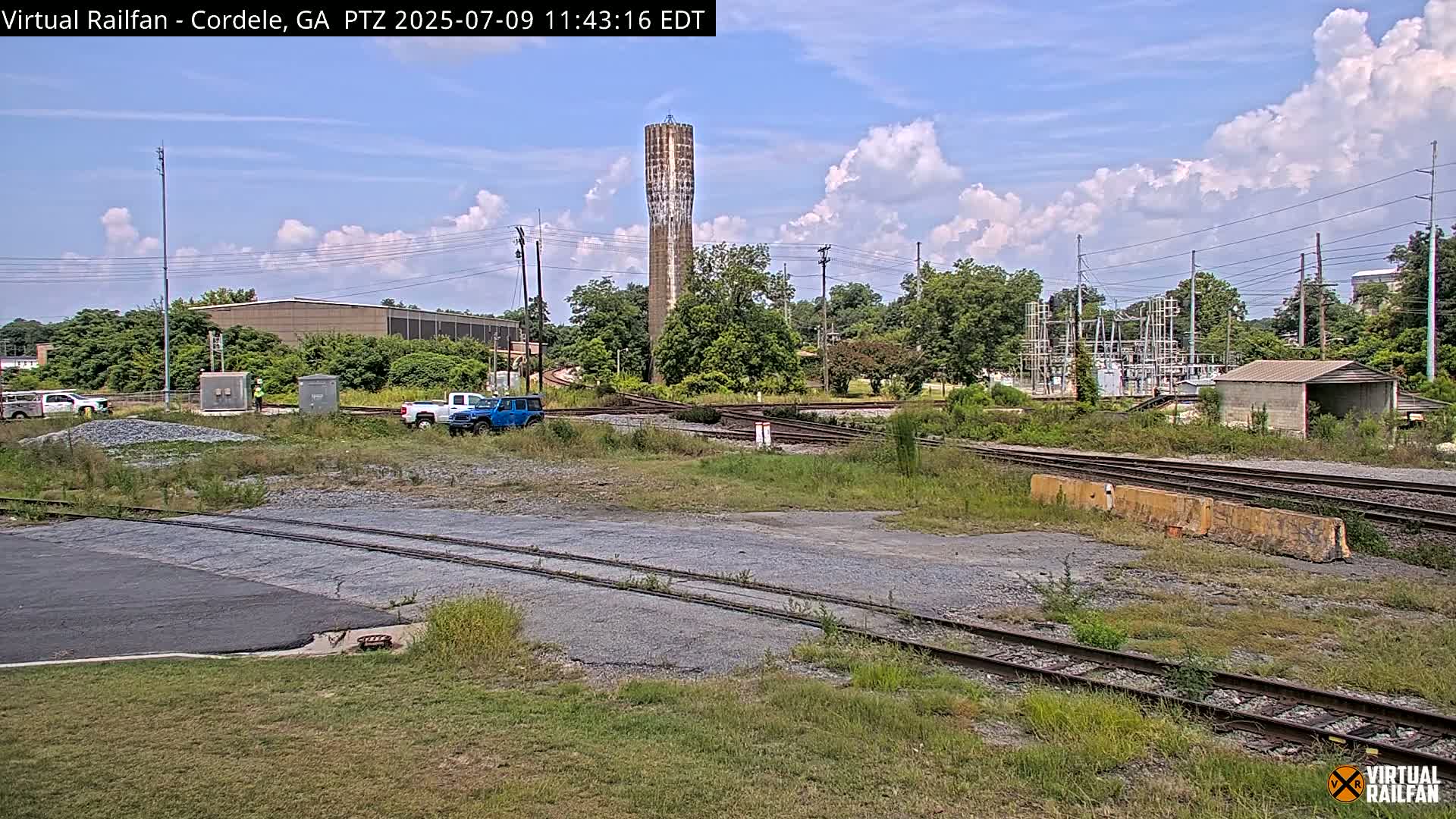 Cordele Railway Park &  CSX/NS&NOG Trains Junction Live Cam - Cordele, Crisp, Georgia, USA | Virtual Railfan  LIVE ! 2025-03-09 23:19