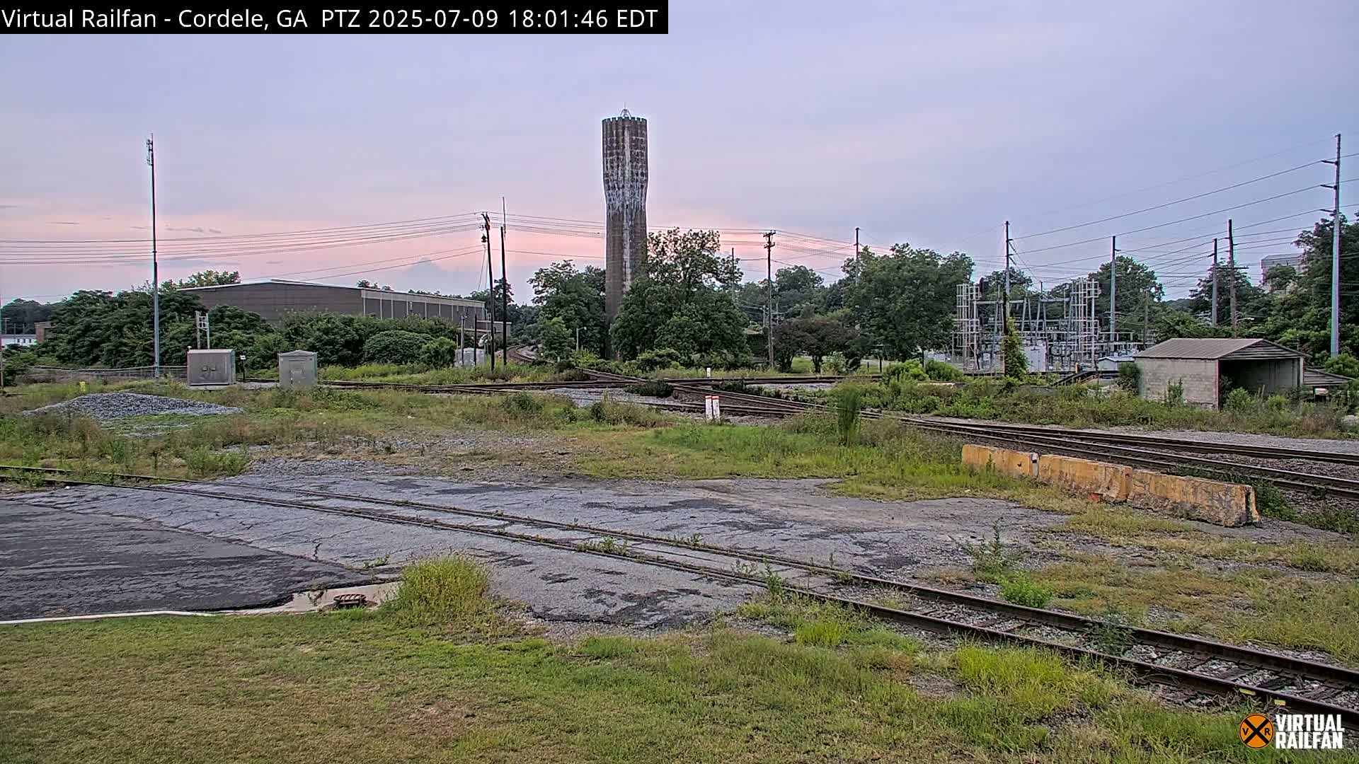 Cordele Railway Park &  CSX/NS&NOG Trains Junction Live Cam - Cordele, Crisp, Georgia, USA | Virtual Railfan  LIVE ! 2025-03-09 23:19