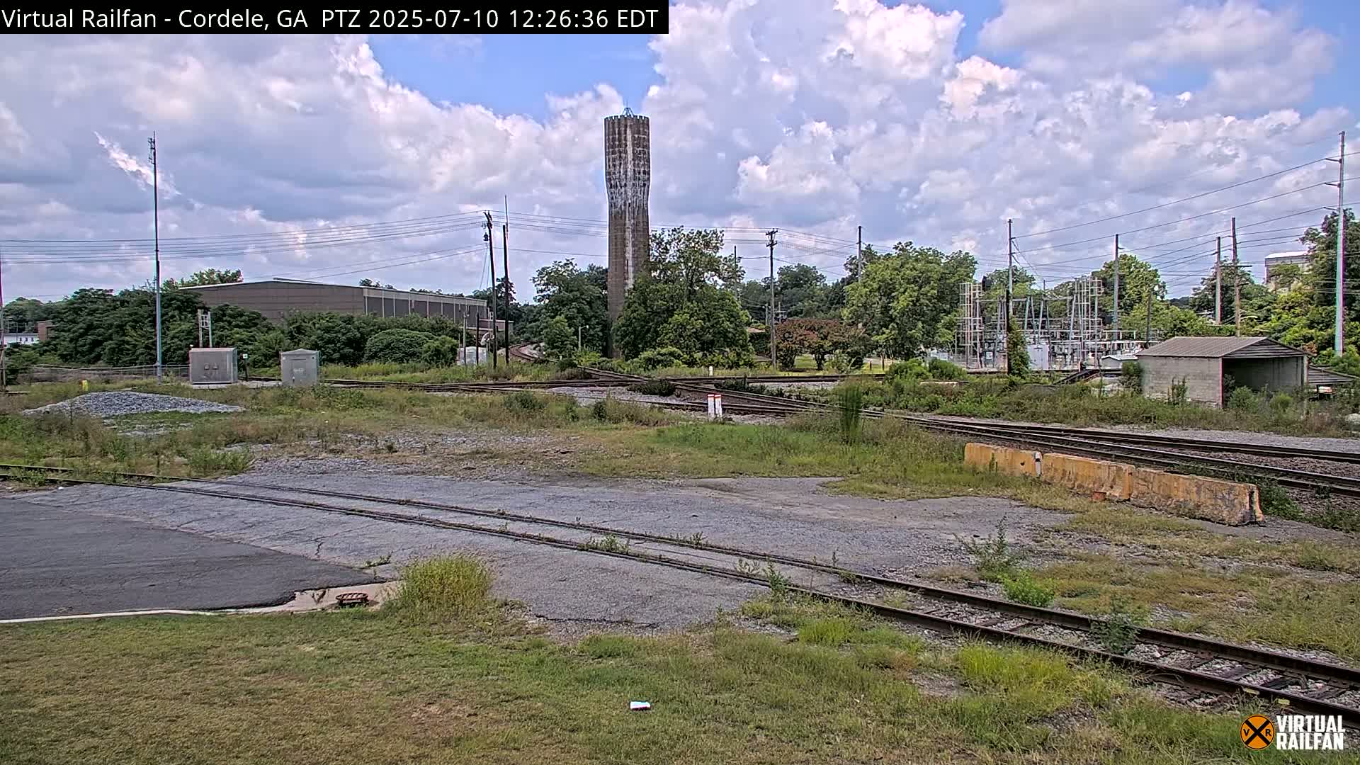 Cordele Railway Park &  CSX/NS&NOG Trains Junction Live Cam - Cordele, Crisp, Georgia, USA | Virtual Railfan  LIVE ! 2025-03-09 23:19