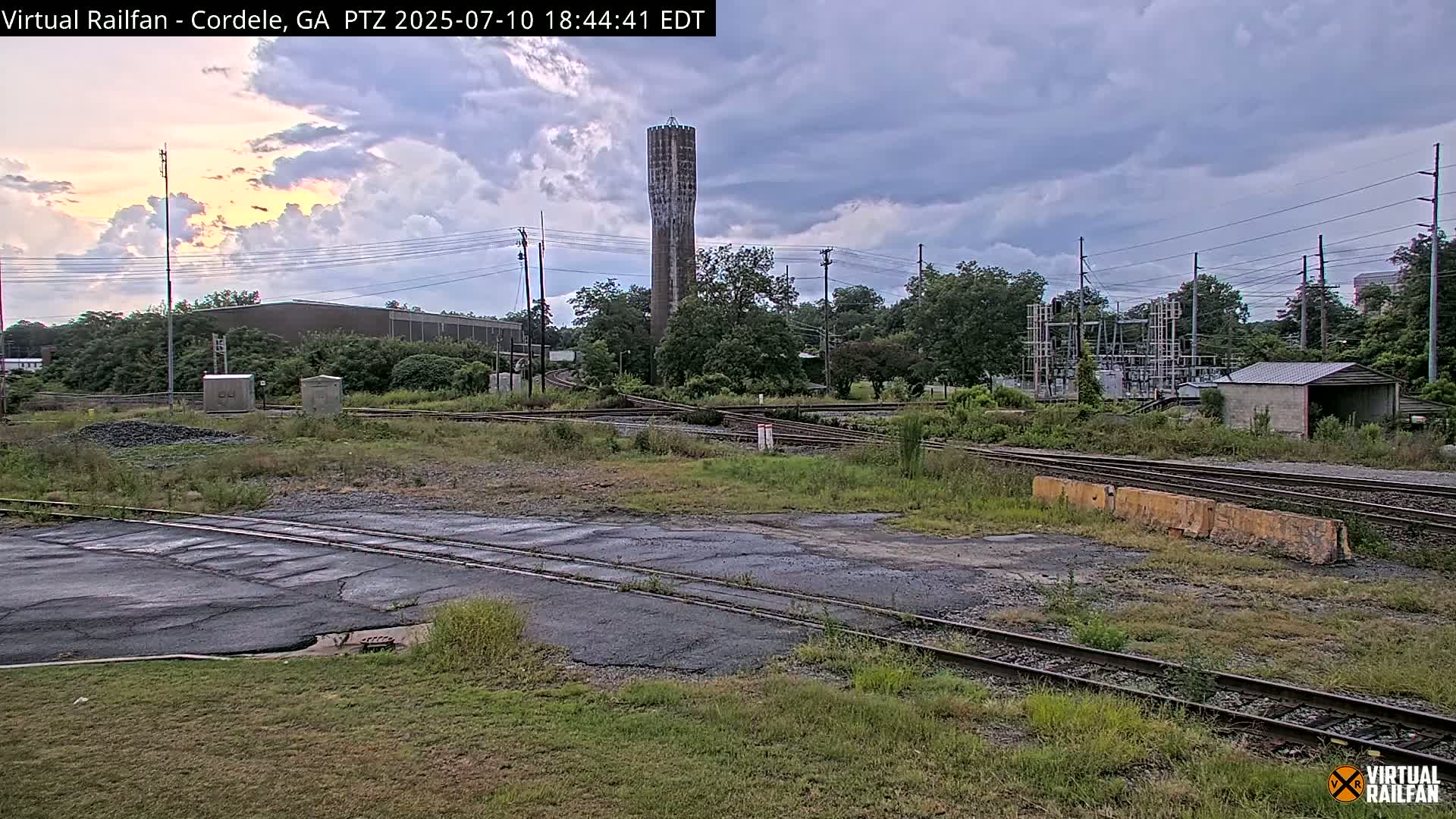 Cordele Railway Park &  CSX/NS&NOG Trains Junction Live Cam - Cordele, Crisp, Georgia, USA | Virtual Railfan  LIVE ! 2025-03-09 23:19
