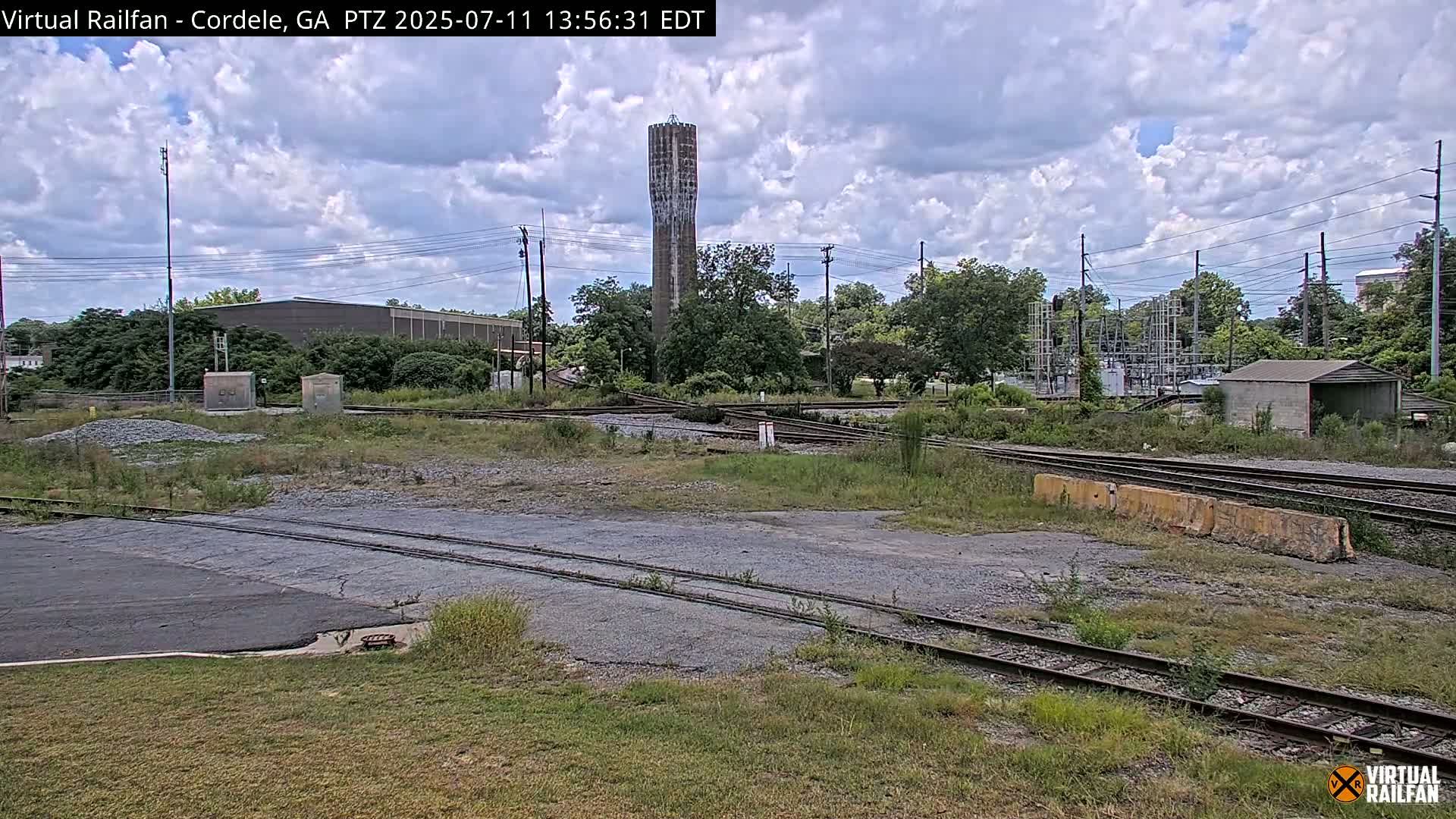 Cordele Railway Park &  CSX/NS&NOG Trains Junction Live Cam - Cordele, Crisp, Georgia, USA | Virtual Railfan  LIVE ! 2025-03-09 23:19