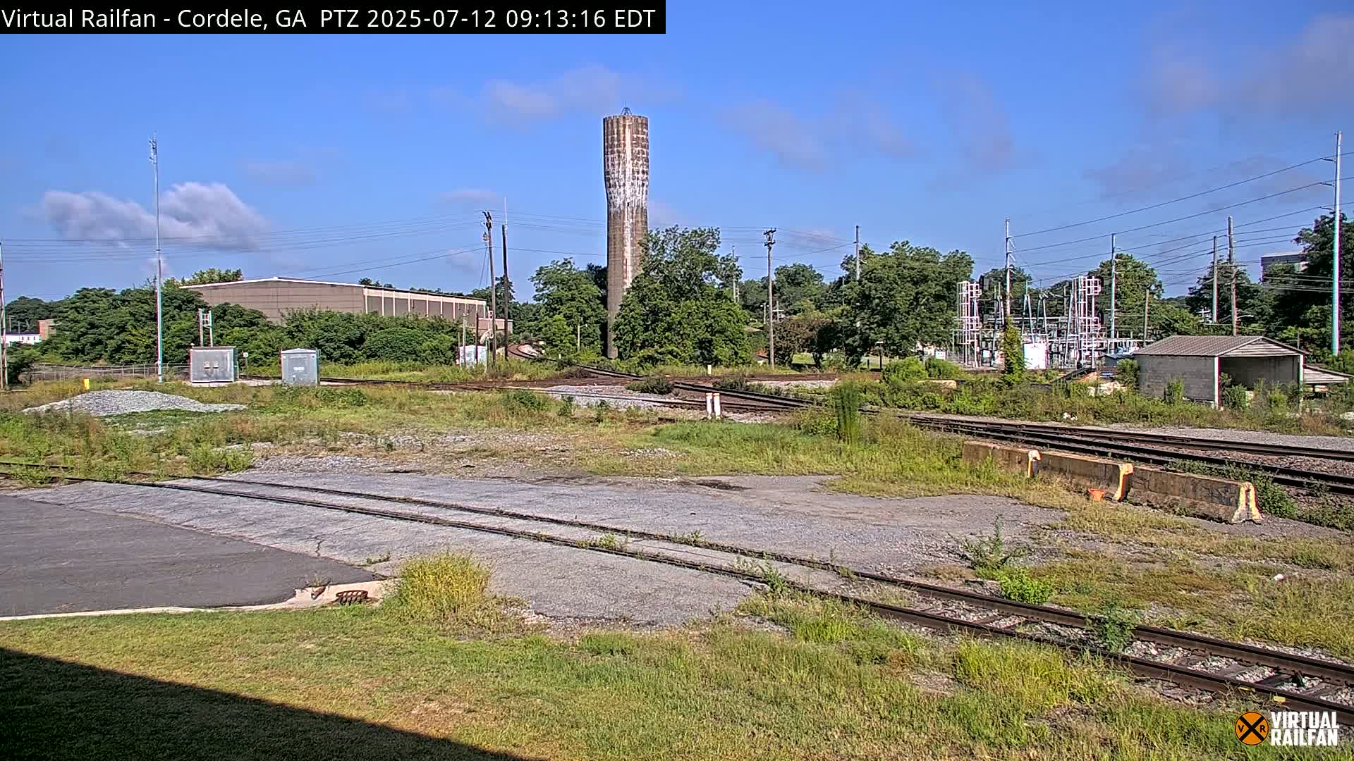 Cordele Railway Park &  CSX/NS&NOG Trains Junction Live Cam - Cordele, Crisp, Georgia, USA | Virtual Railfan  LIVE ! 2025-03-09 23:19