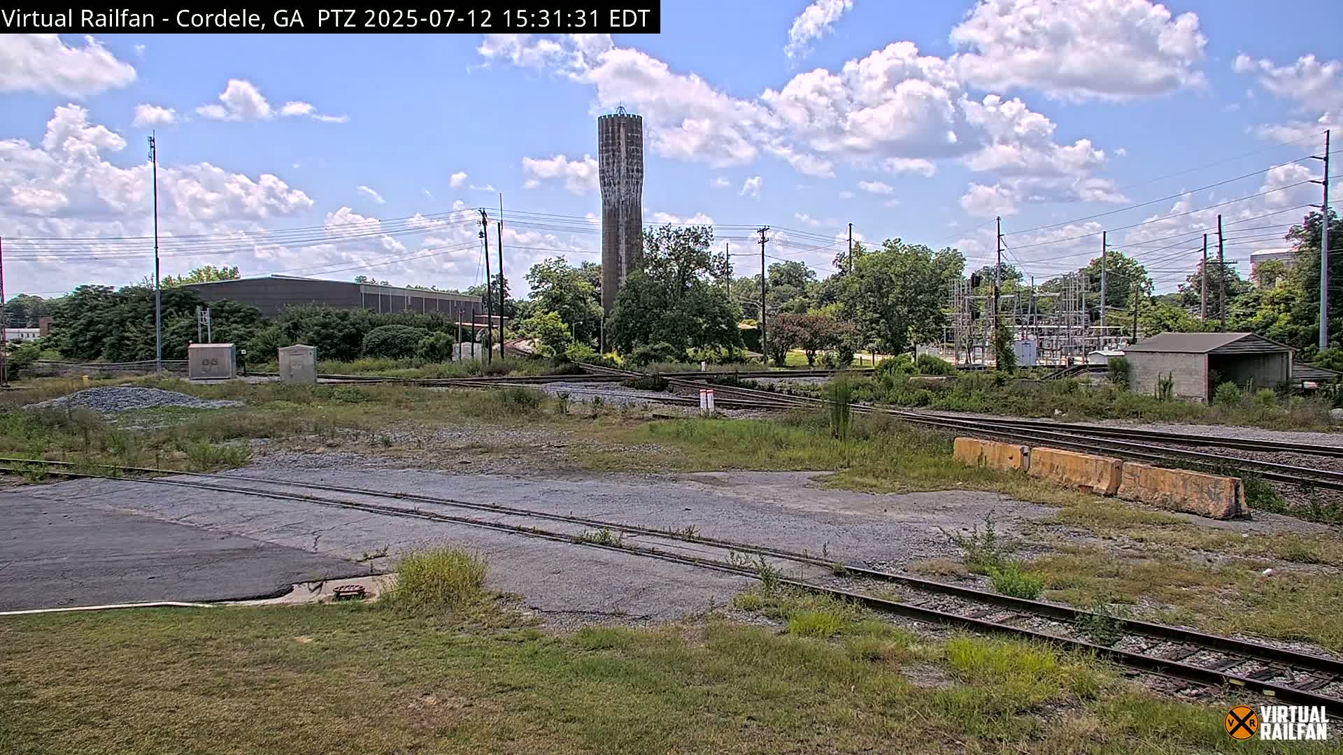 Cordele Railway Park &  CSX/NS&NOG Trains Junction Live Cam - Cordele, Crisp, Georgia, USA | Virtual Railfan  LIVE ! 2025-03-09 23:19