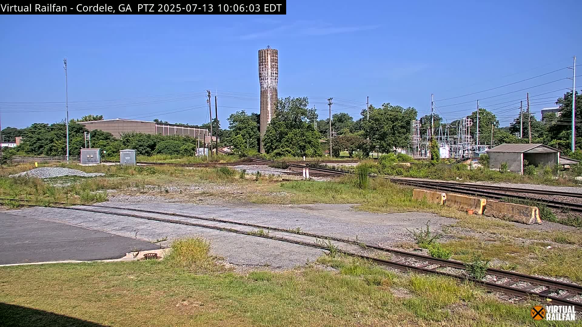 Cordele Railway Park &  CSX/NS&NOG Trains Junction Live Cam - Cordele, Crisp, Georgia, USA | Virtual Railfan  LIVE ! 2025-03-09 23:19