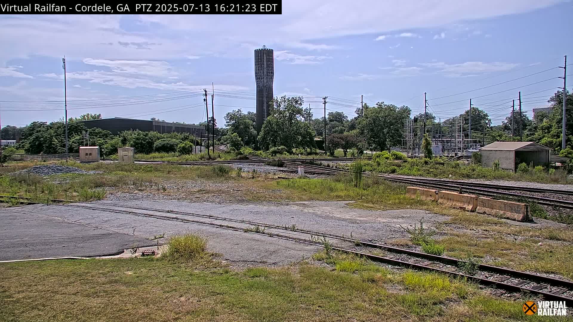 Cordele Railway Park &  CSX/NS&NOG Trains Junction Live Cam - Cordele, Crisp, Georgia, USA | Virtual Railfan  LIVE ! 2025-03-09 23:19